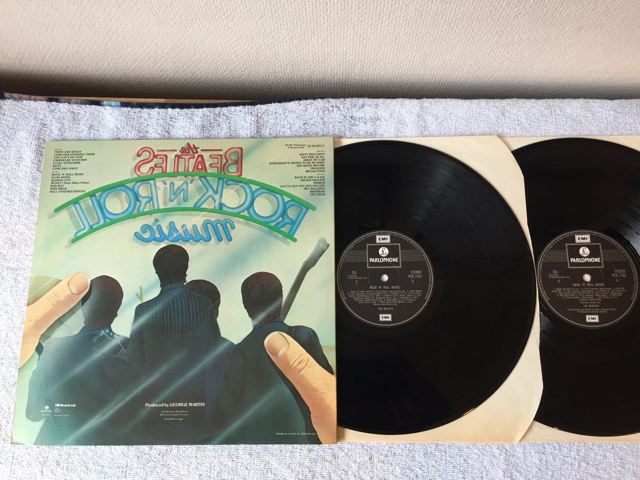 Omslagsbild för skivan THE BEATLES rock n’ roll 2xLP UK EMI / PARLOPHONE PCS 7192