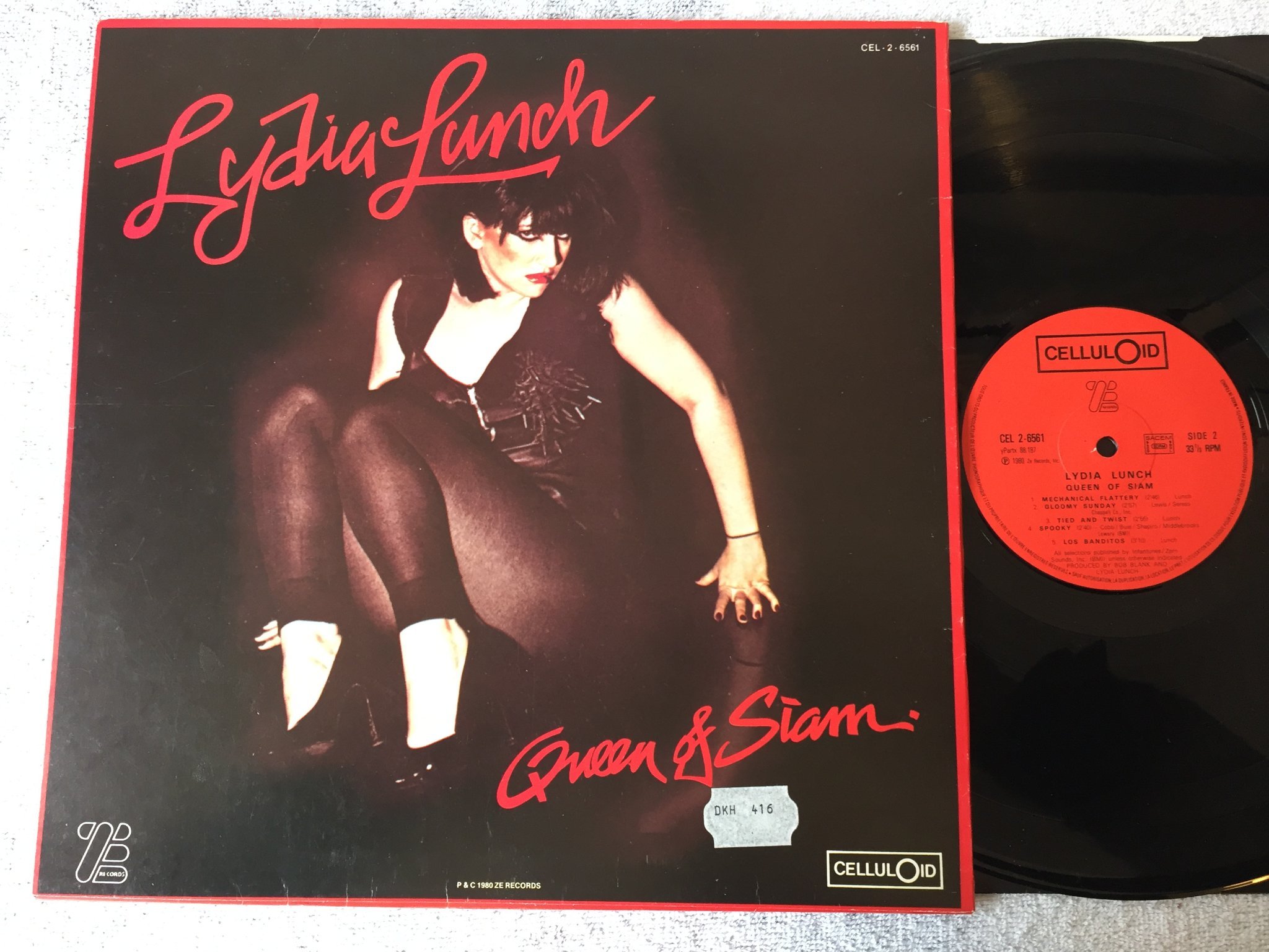 Omslagsbild för skivan LYDIA LUNCH queen of siam LP -80 Fra CELLULOID CEL 2-6561