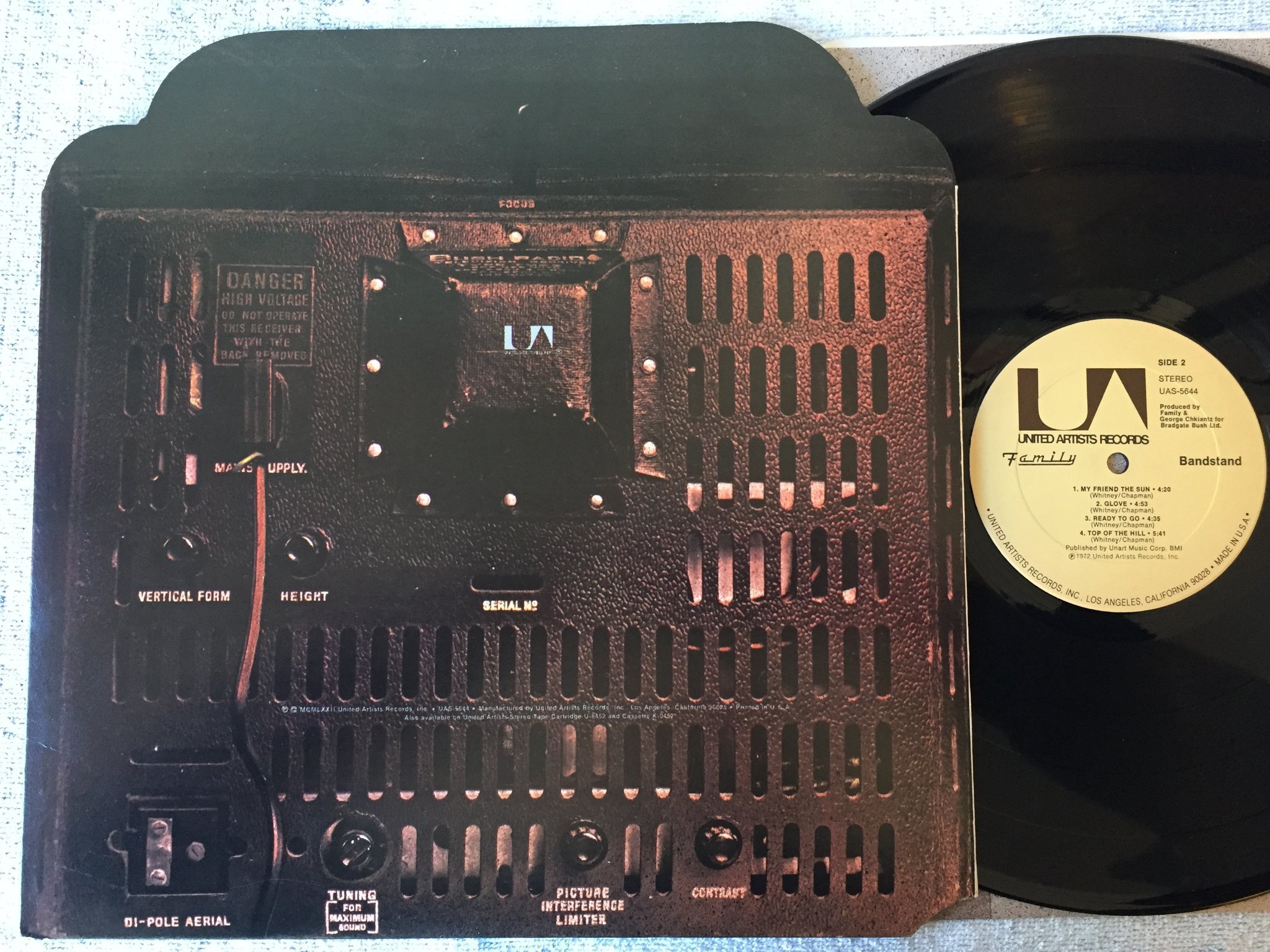 Omslagsbild för skivan FAMILY bandstand LP -72 US UNITED ARTISTS UAS 5644