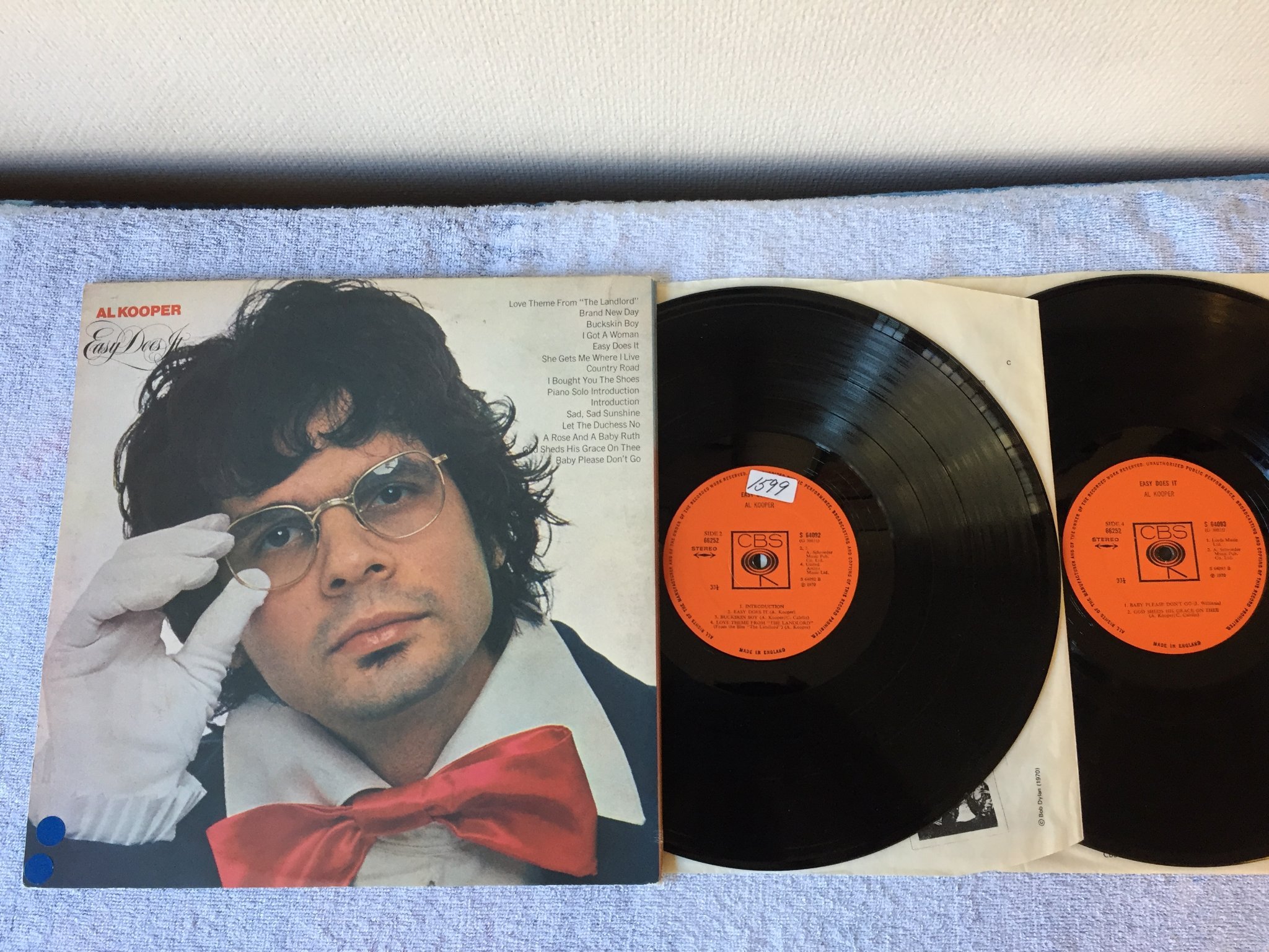 Omslagsbild för skivan AL KOOPER easy does it 2xLP -70 UK CBS 66252