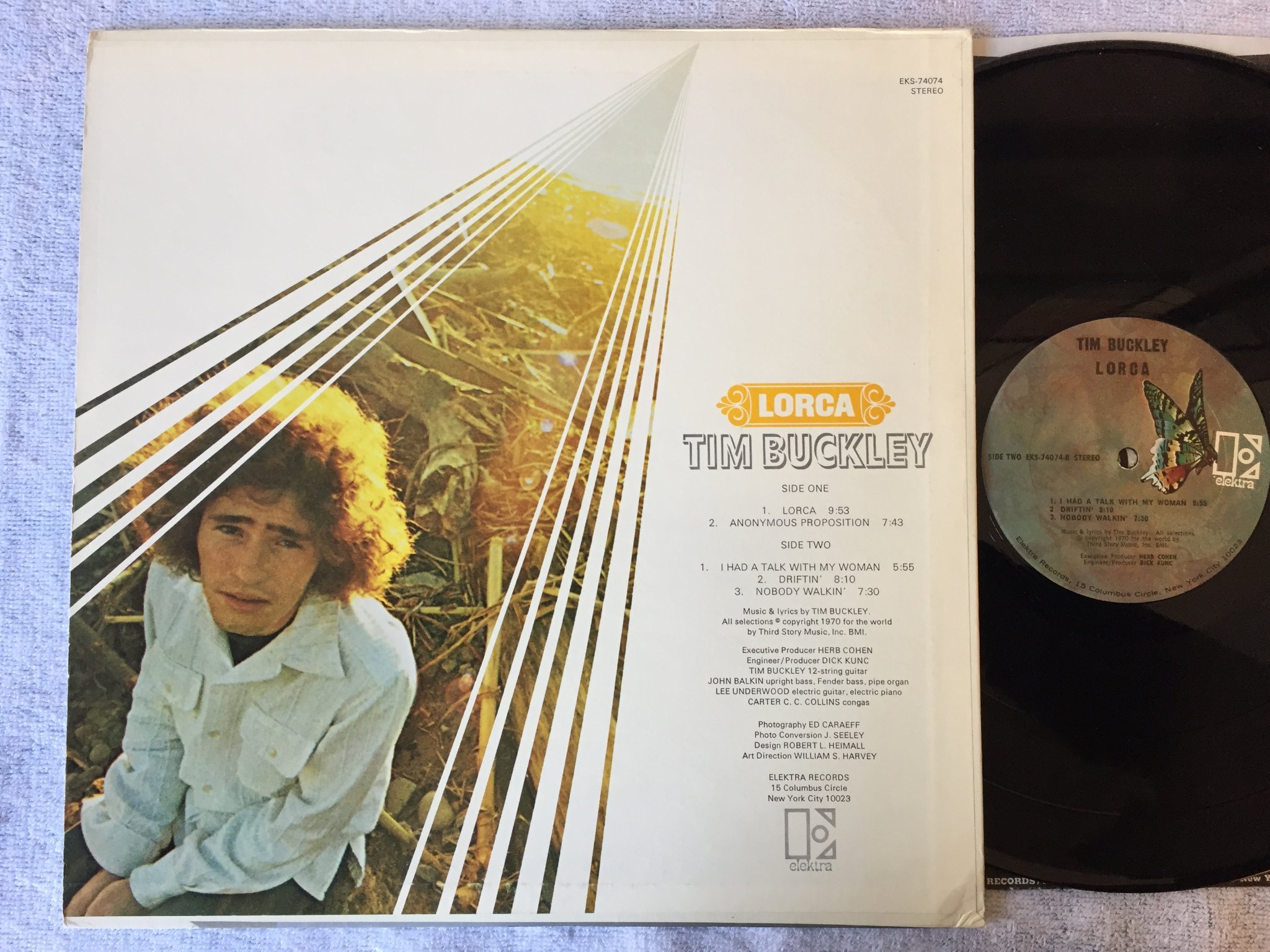 Omslagsbild för skivan TIM BUCKLEY lorca LP US ELEKTRA EKS-74074