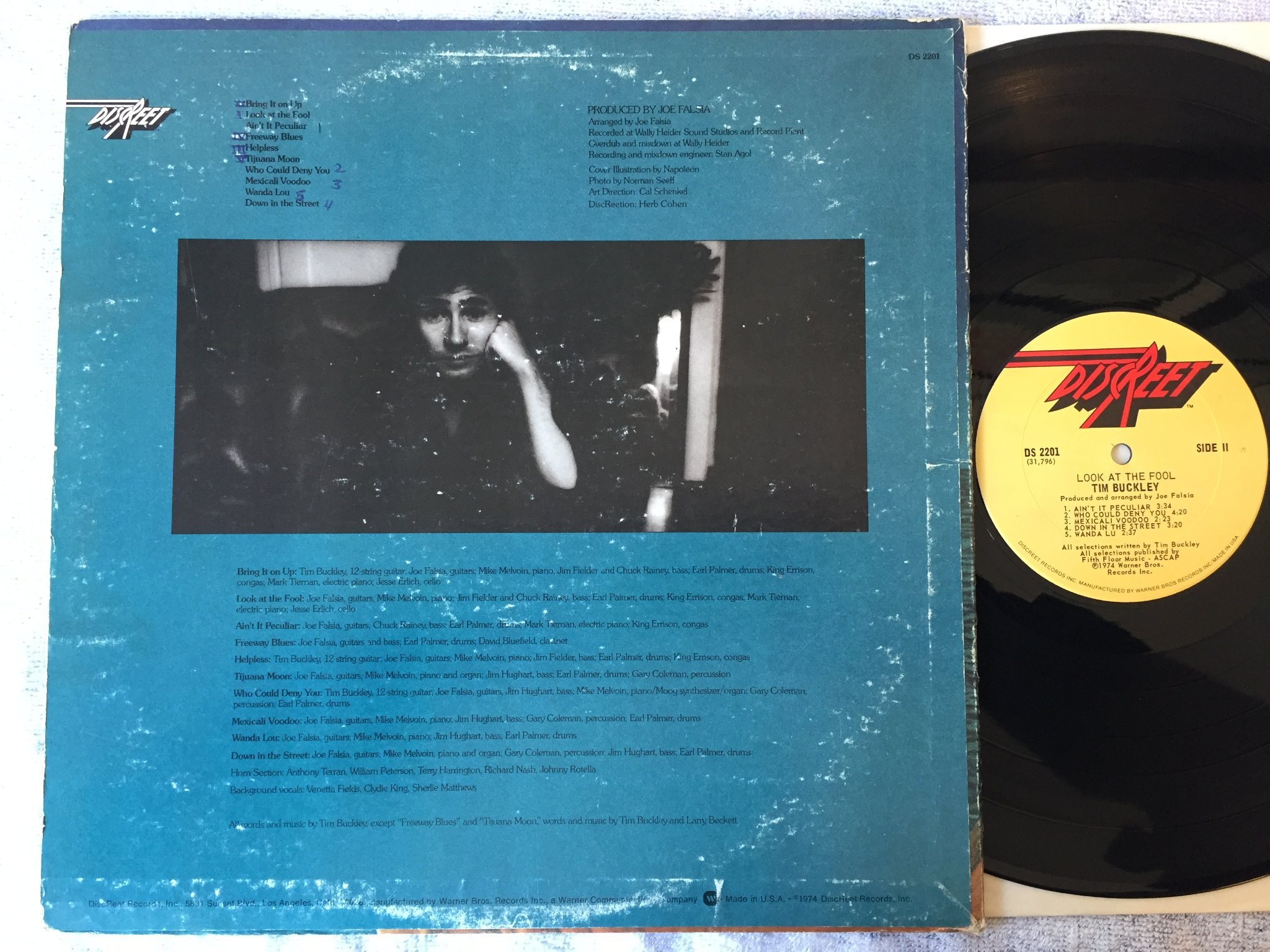 Omslagsbild för skivan TIM BUCKLEY look at the fool LP US DISCREET DS 2201