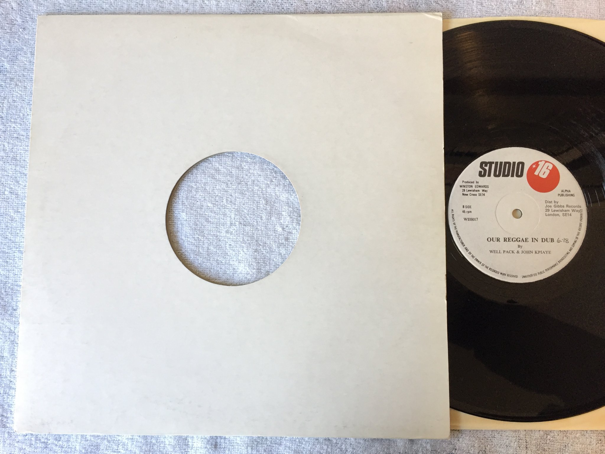 Omslagsbild för skivan BROWN SUGAR our reggae music 12”tolva LP UK STUDIO 16 WE 0017