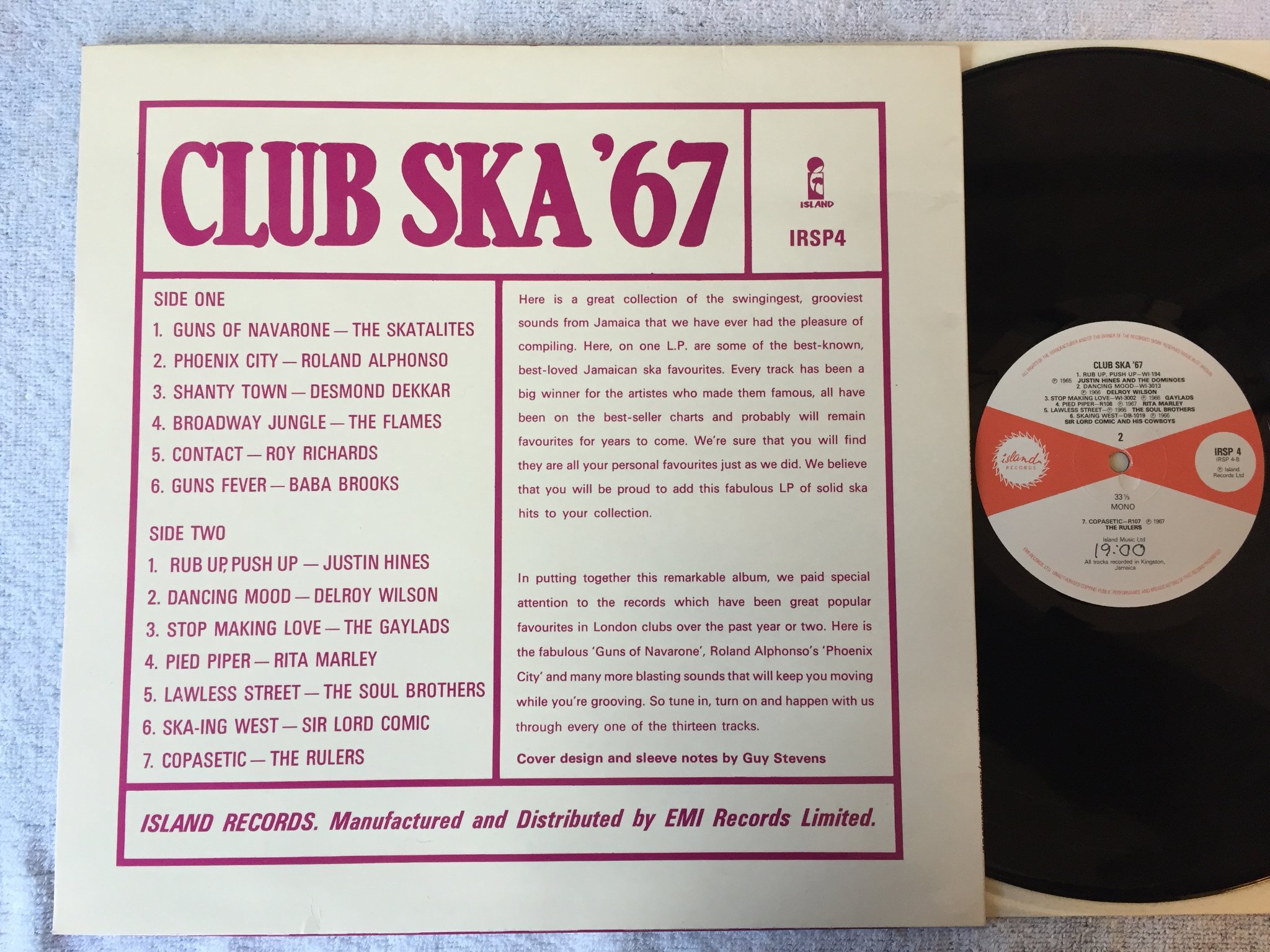 Omslagsbild för skivan V/A club ska ’67 LP re UK ISKAND IRSP 4