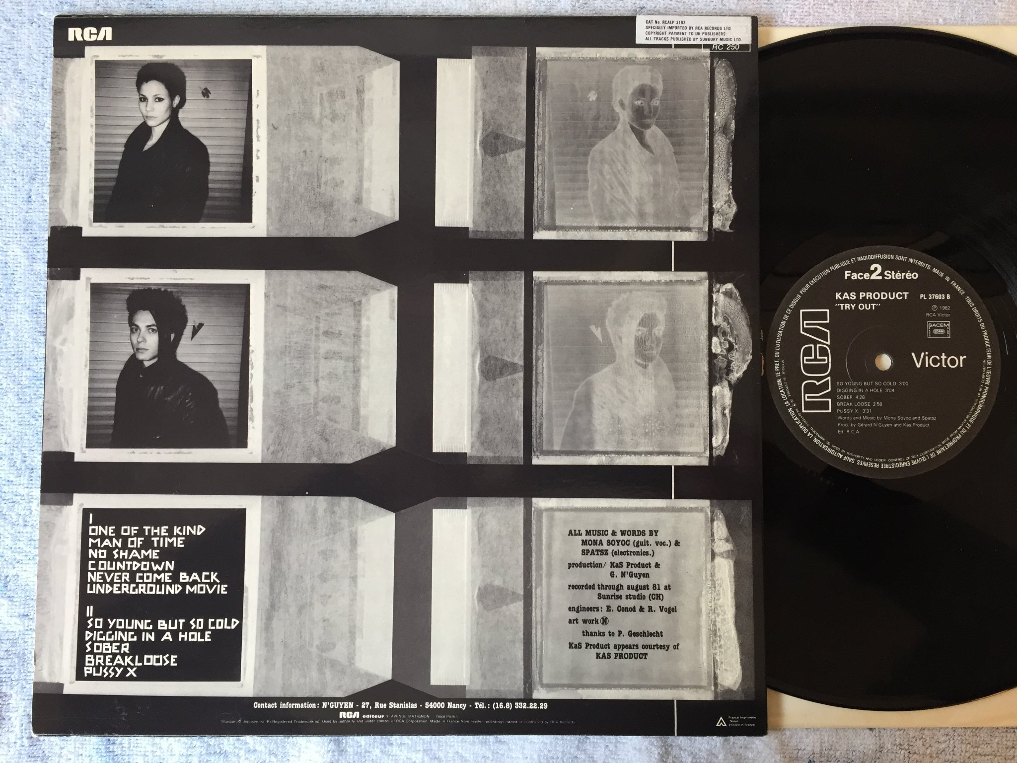 Omslagsbild för skivan KAS PRODUCT try out LP -82 Fra RCA PL 37603