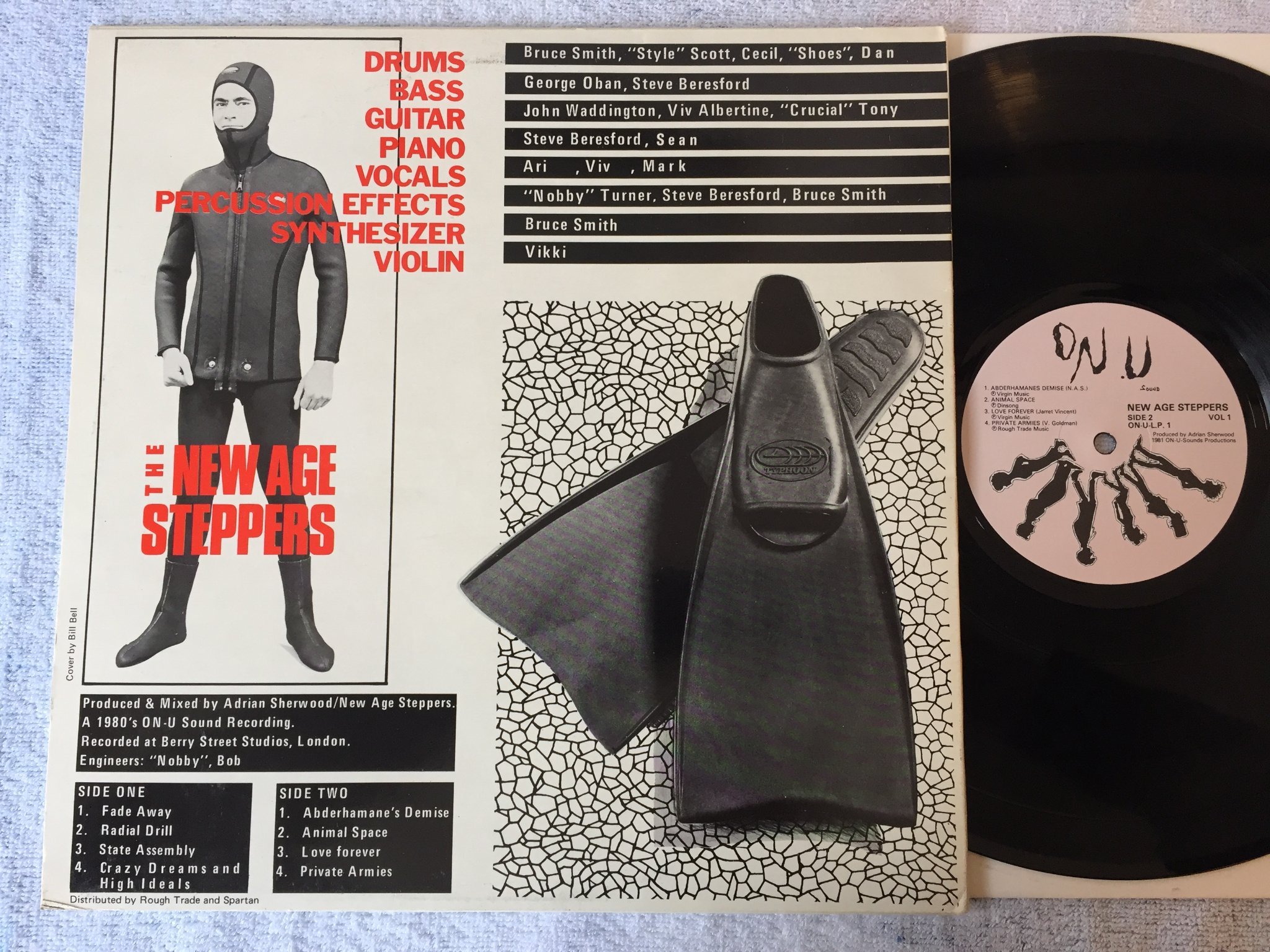 Omslagsbild för skivan NEW AGE STEPPERS vol 1 LP -81 UK ON-U SOUND ON-U-L.P. 1 reggae / dub / electroni