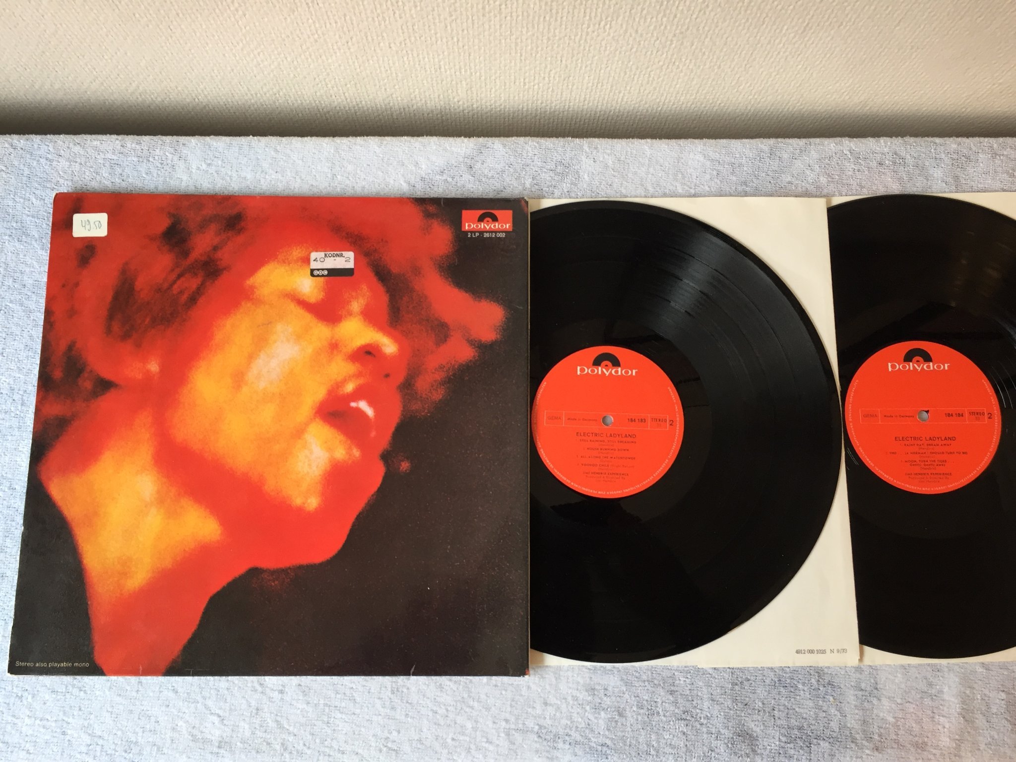 Omslagsbild för skivan JIMI HENDRIX EXPERIENCE  electric ladyland 2xLP Ger POLYDOR 184184