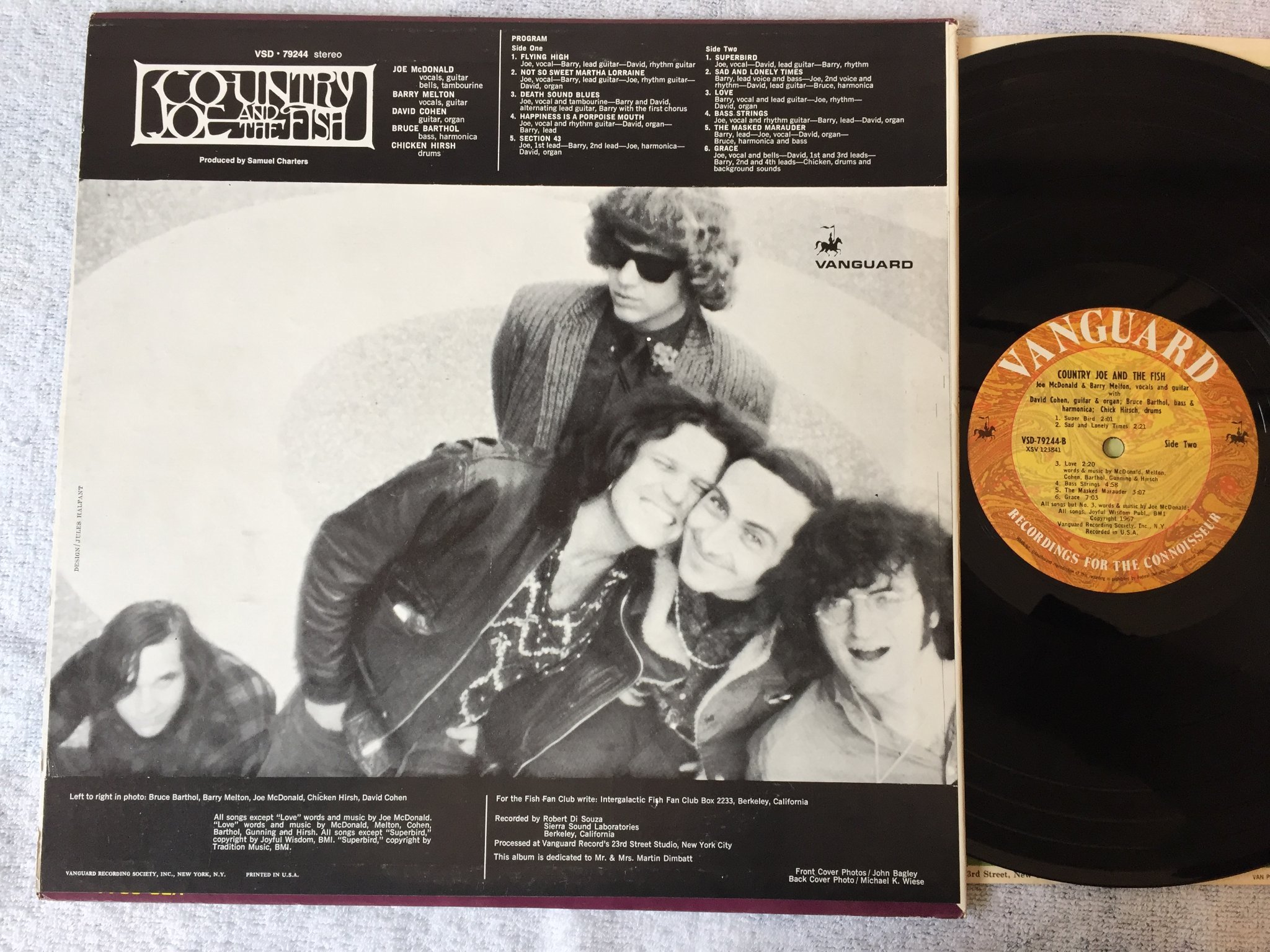 Omslagsbild för skivan COUNTRY JOE AND THE FISH s/t LP US VANGUARD VSD 79244