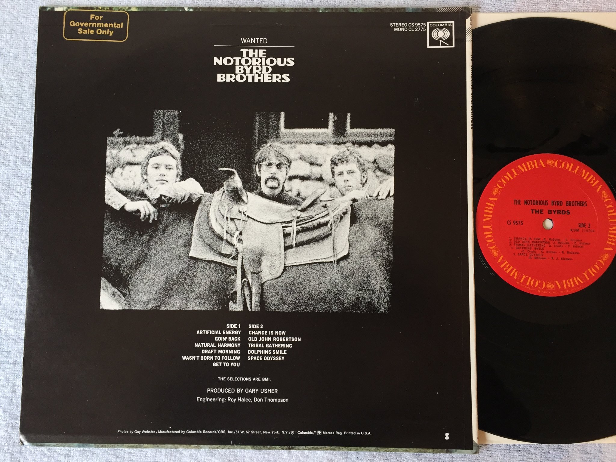 Omslagsbild för skivan THE BYRDS the notorious Byrd Brothers LP US COLUMBIA CS 9575