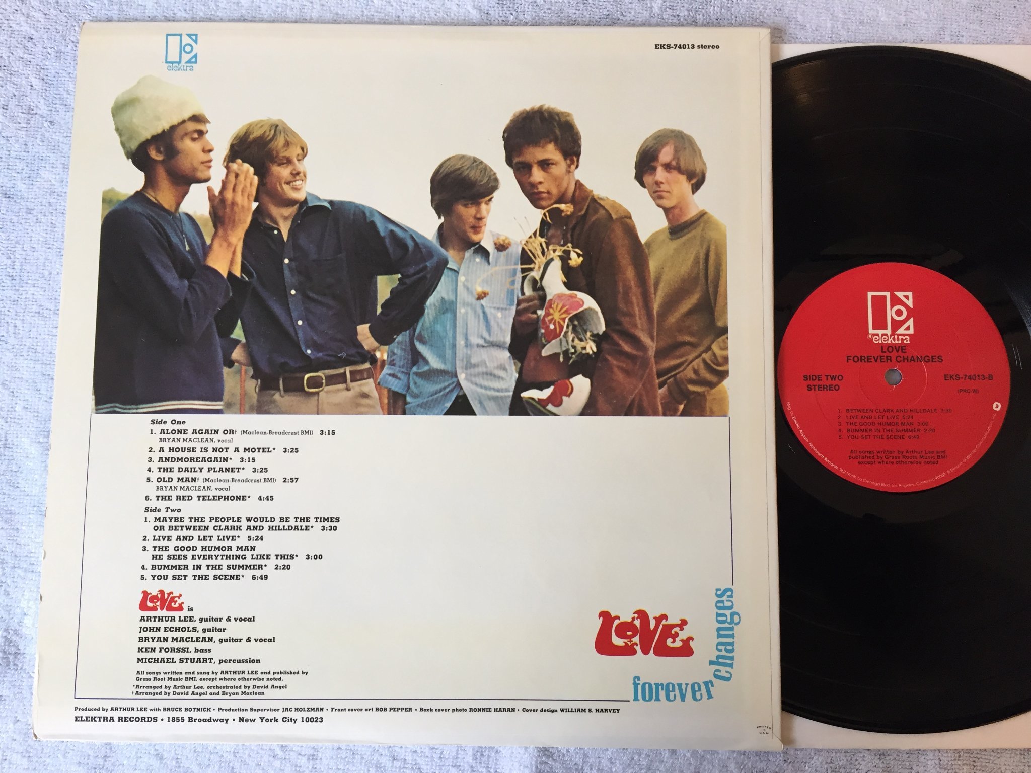 Omslagsbild för skivan LOVE forever changes LP US ELEKTRA ELS 74013