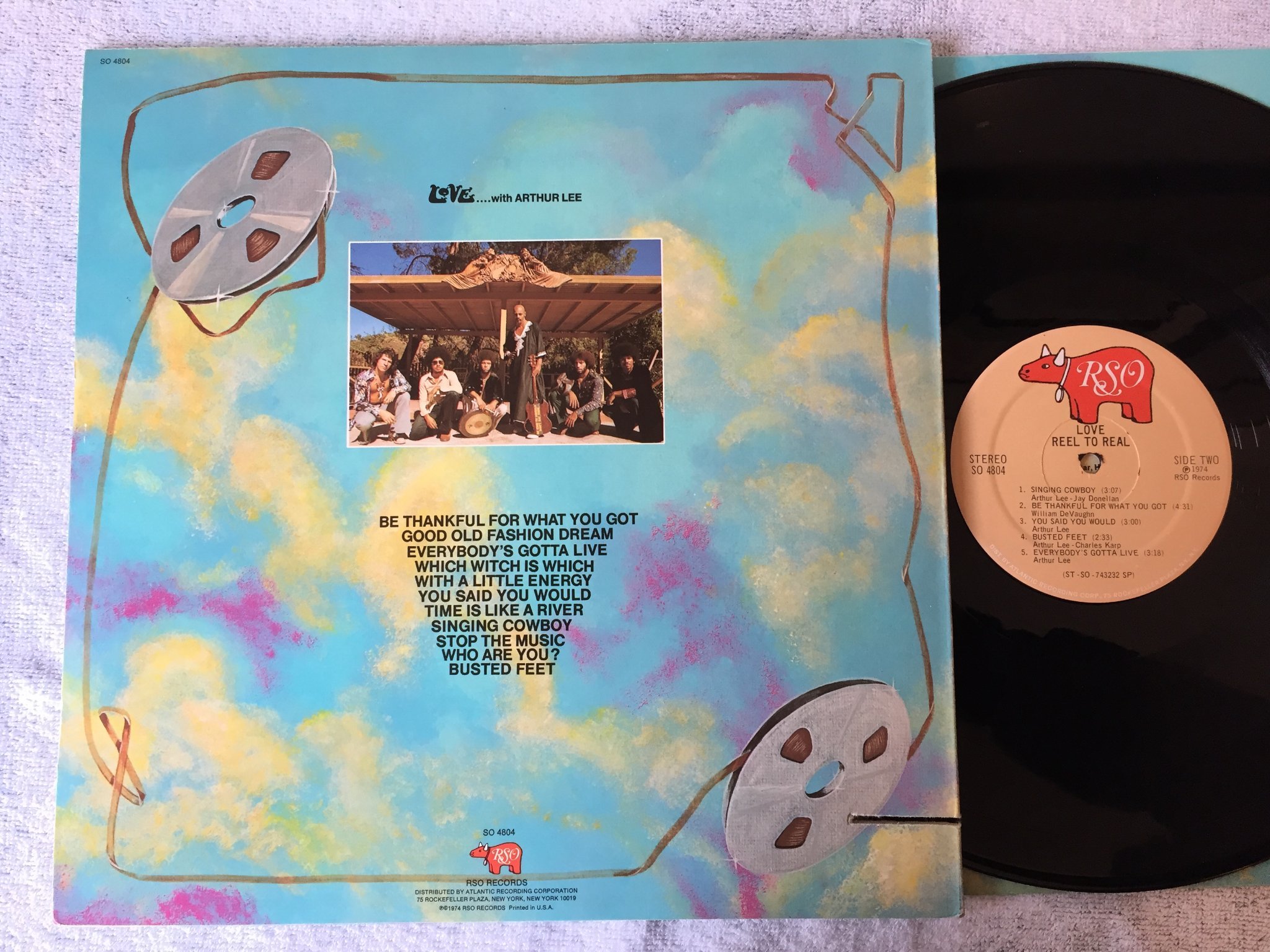 Omslagsbild för skivan LOVE reel to reel LP -74 US RSO S0 4804