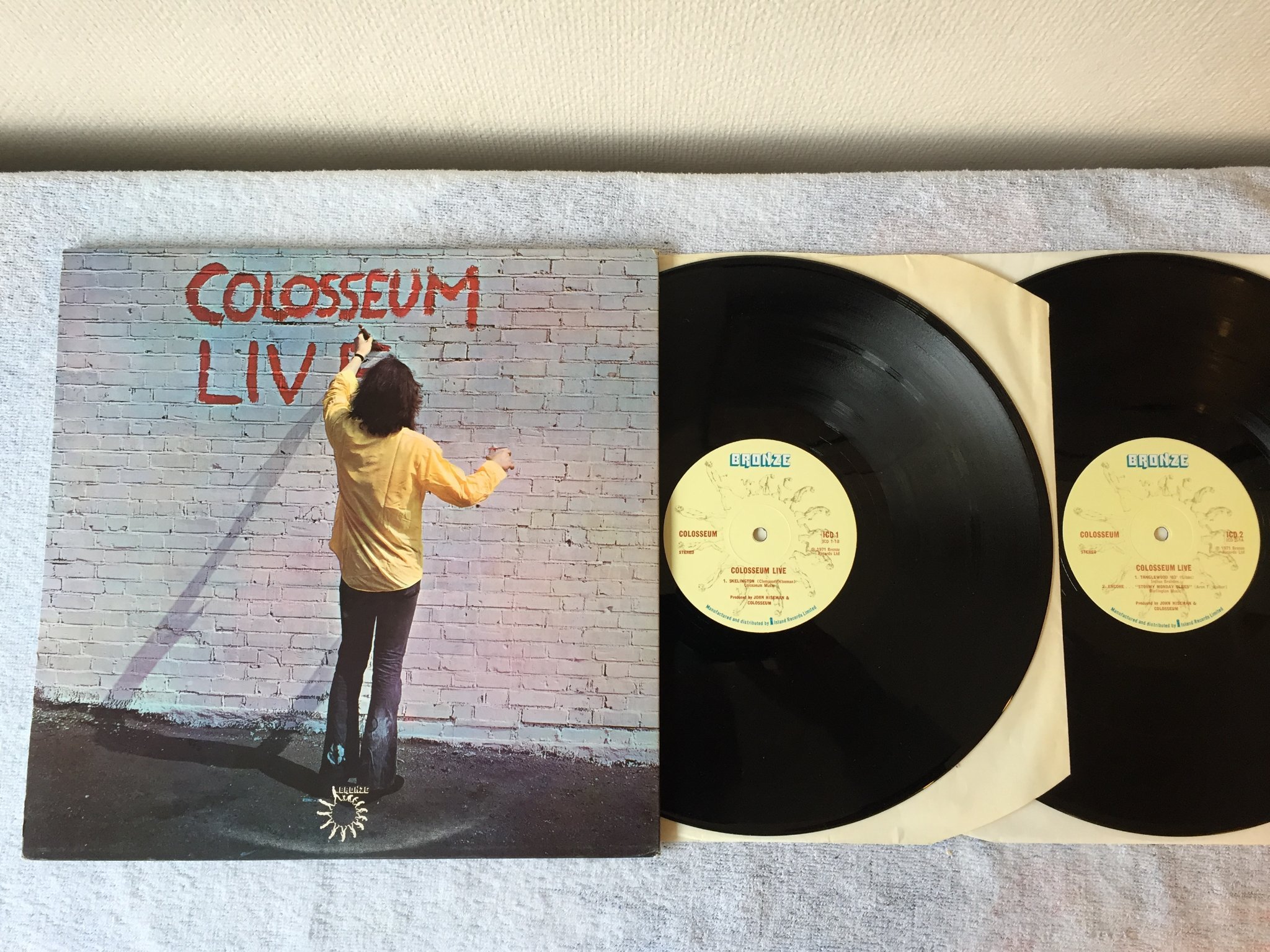 Omslagsbild för skivan COLOSSEUM Live 2xLP -71 UK BRONZE ICD 1 no red plastic inners