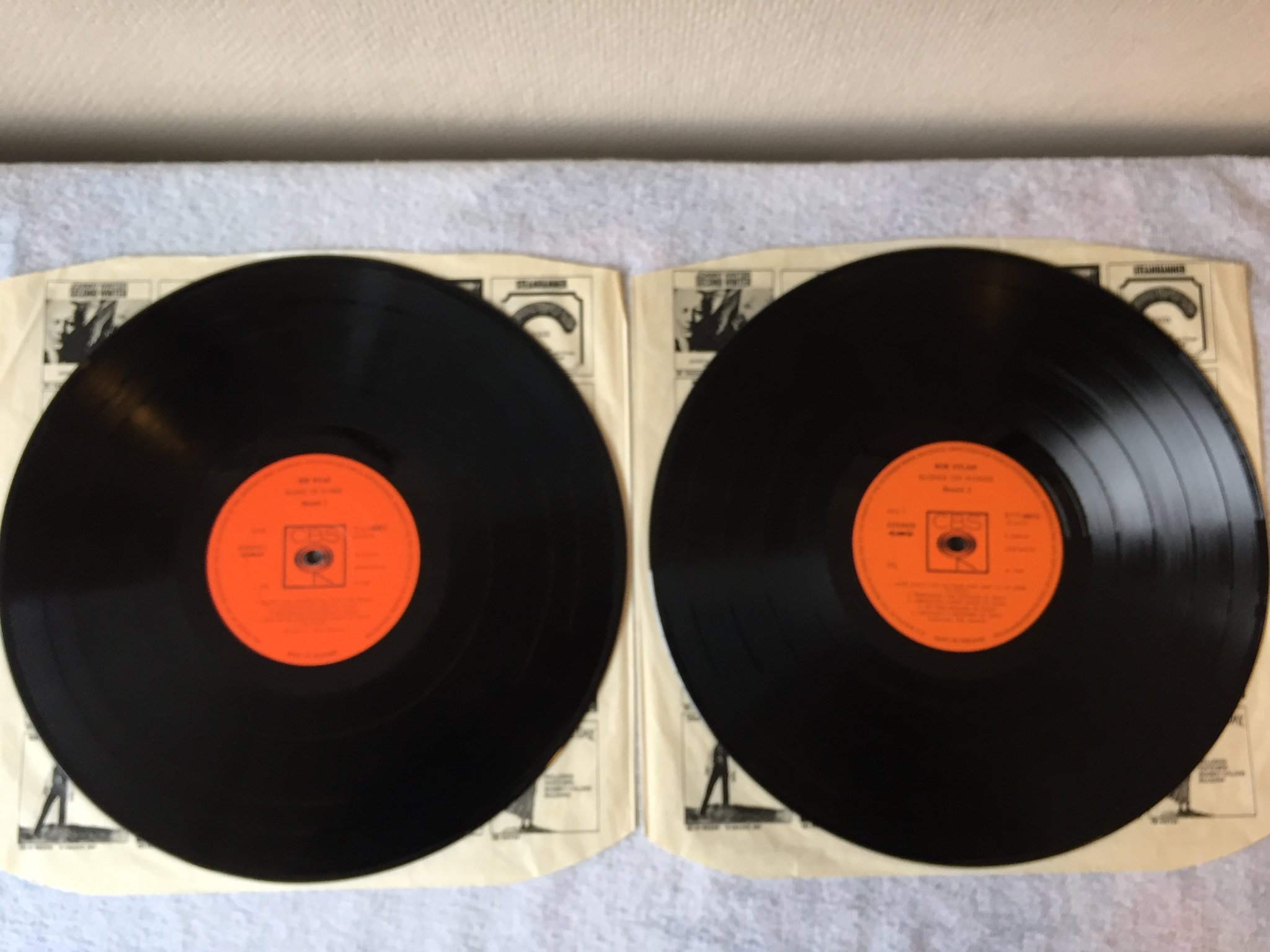 Omslagsbild för skivan BOB DYLAN blonde on blonde 2xLP -66/67 UK CBS SDDP 66012 rare