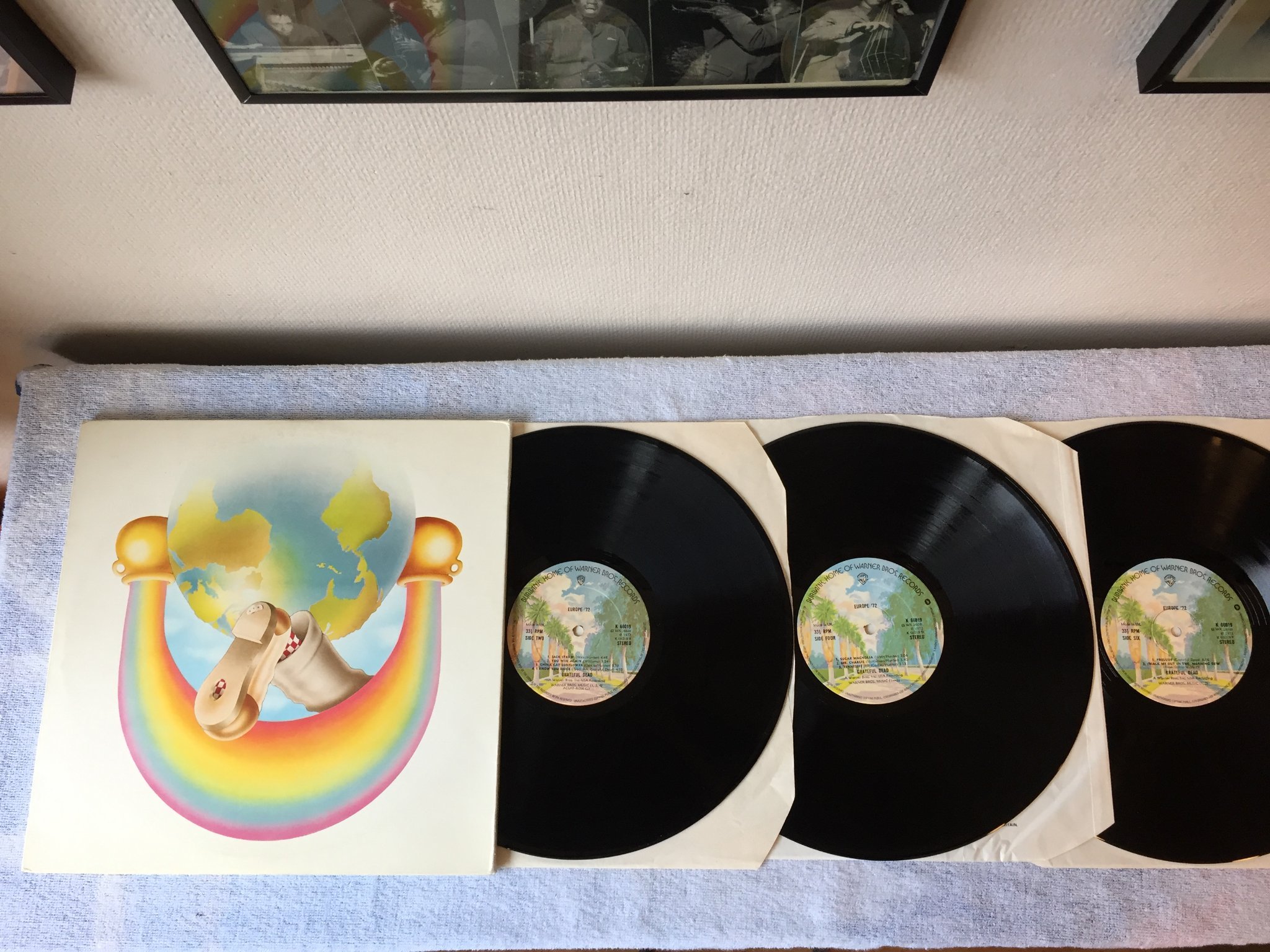 Omslagsbild för skivan GRATEFUL DEAD Europe ’72 3xLP UK WARNER BROS K 66019