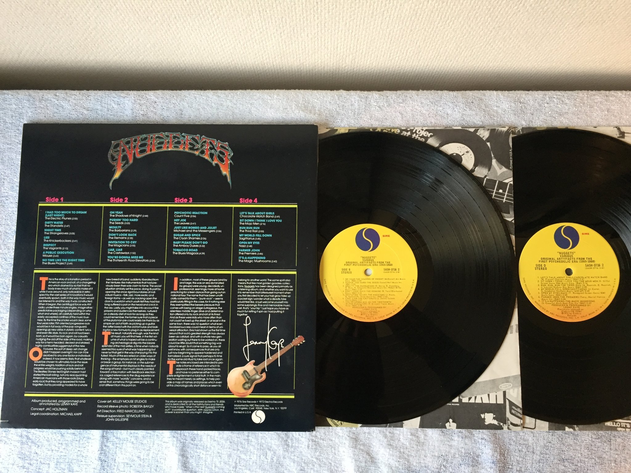 Omslagsbild för skivan V/A nuggets: original artifacts from the first psychedelic era -65-68 2xLP -76 S