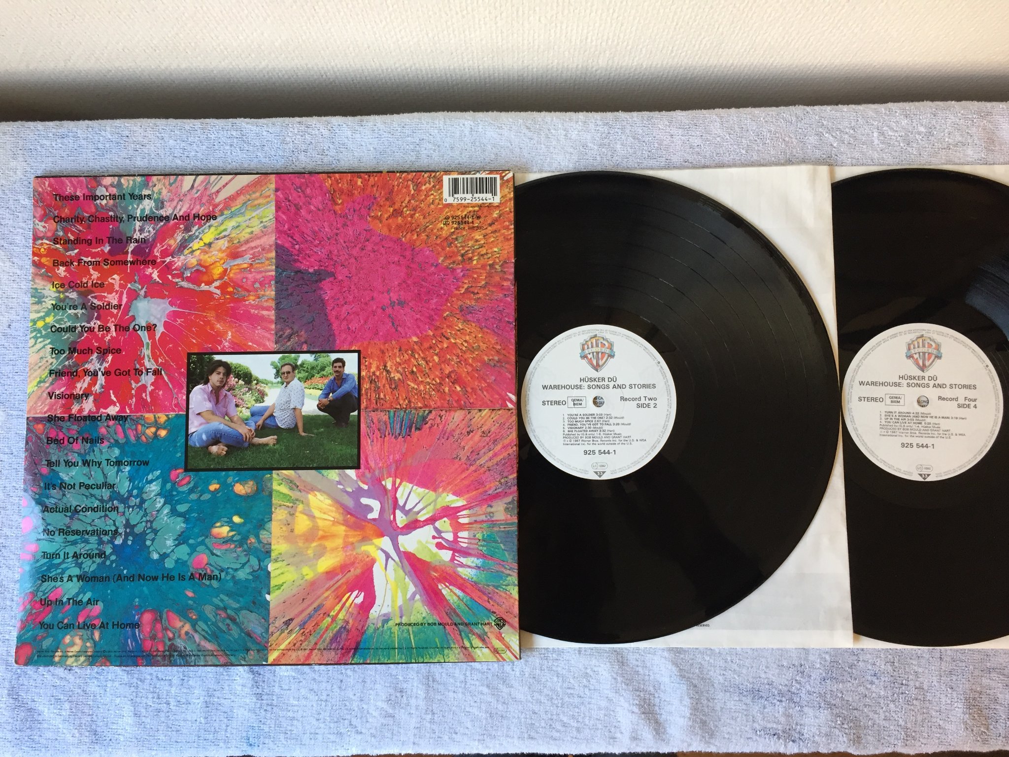 Omslagsbild för skivan HÜSKER DÜ Warehouse: Songs And Stories 2xLP -87 WARNER 925 544-1