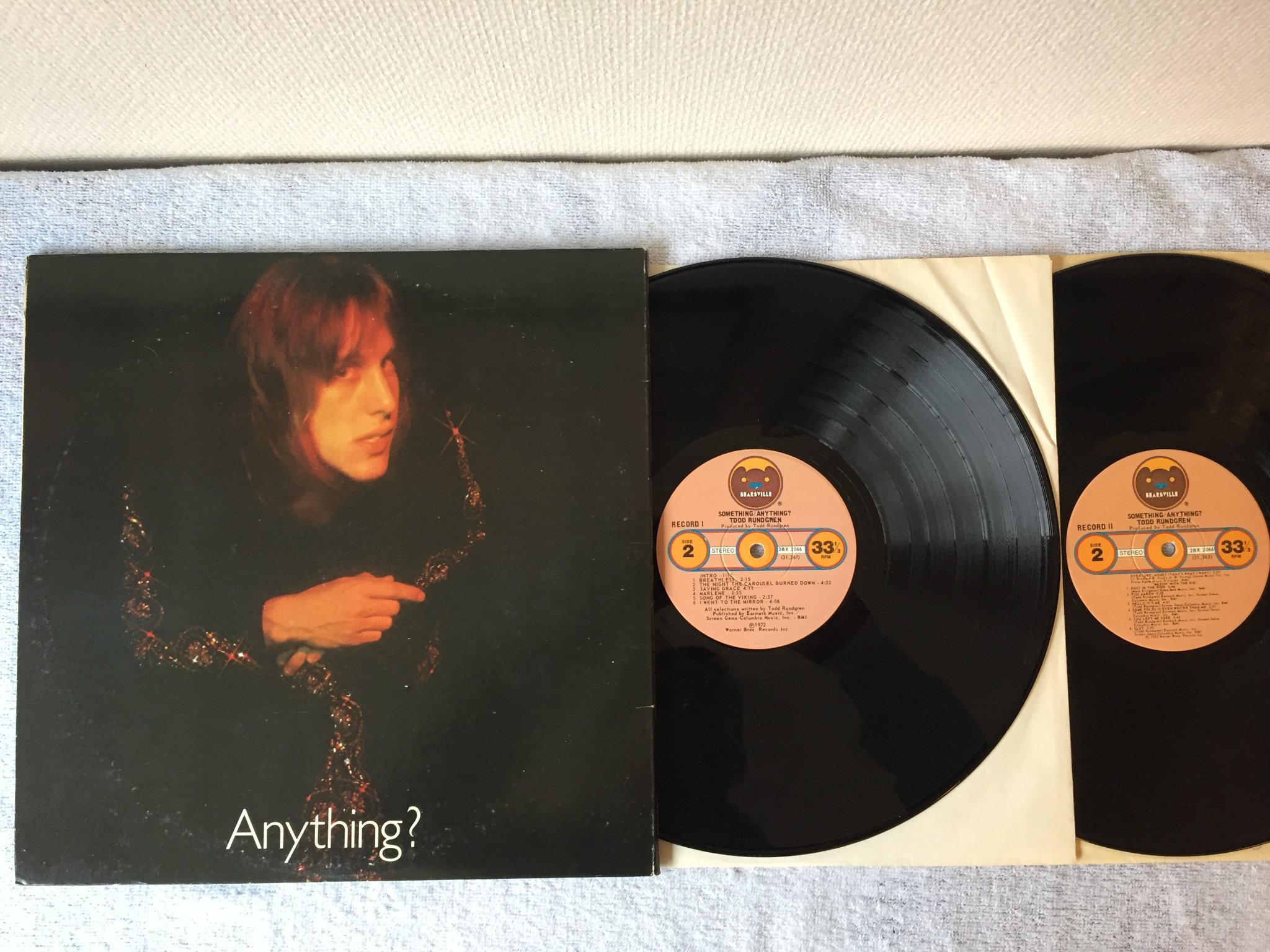 Omslagsbild för skivan TODD RUNDGREN something/anything 2xLP Can BEARSVILLE 2BX 2066
