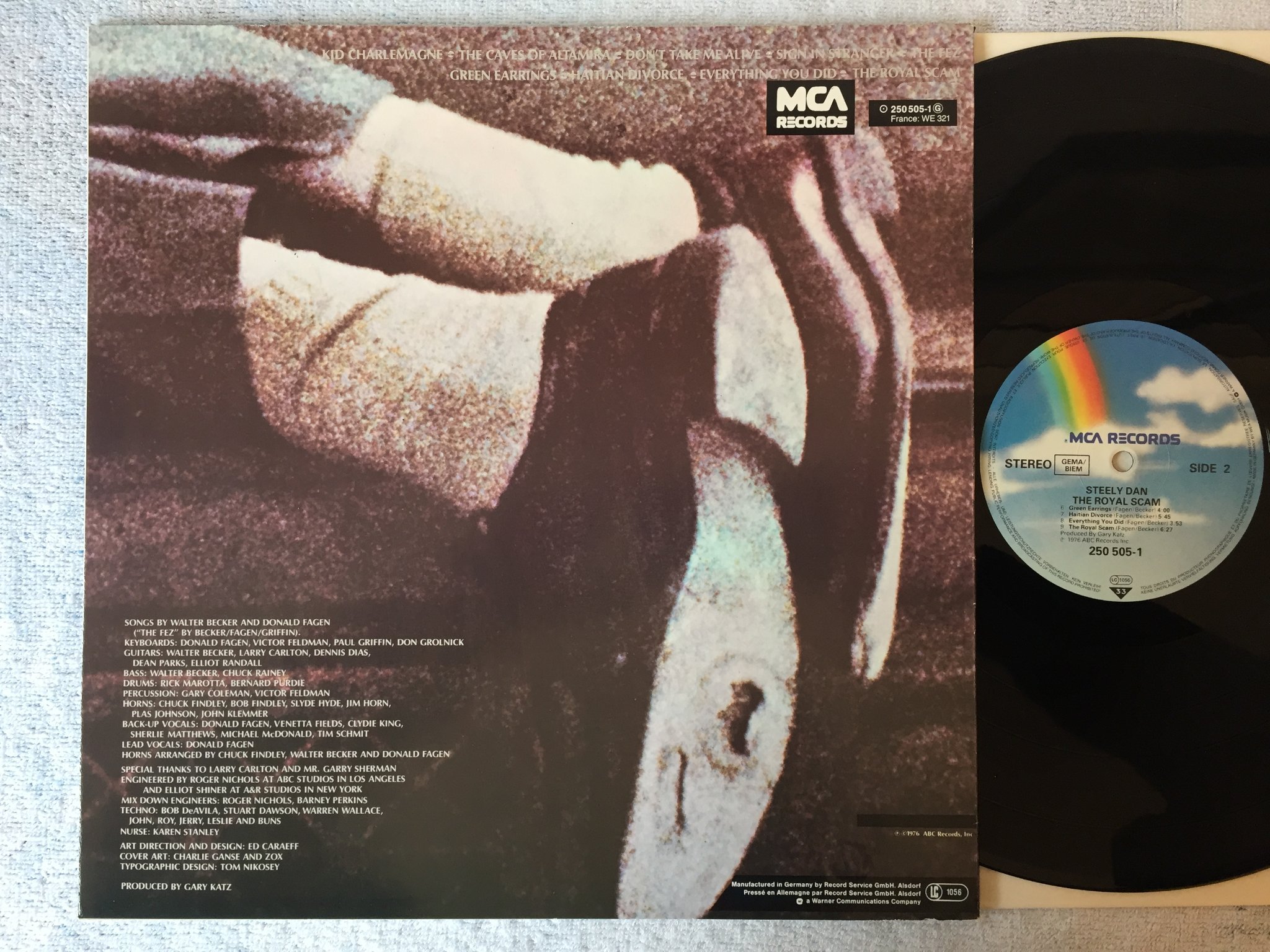 Omslagsbild för skivan STEELY DAN the royal scam LP -76 Ger MCA 250505-1