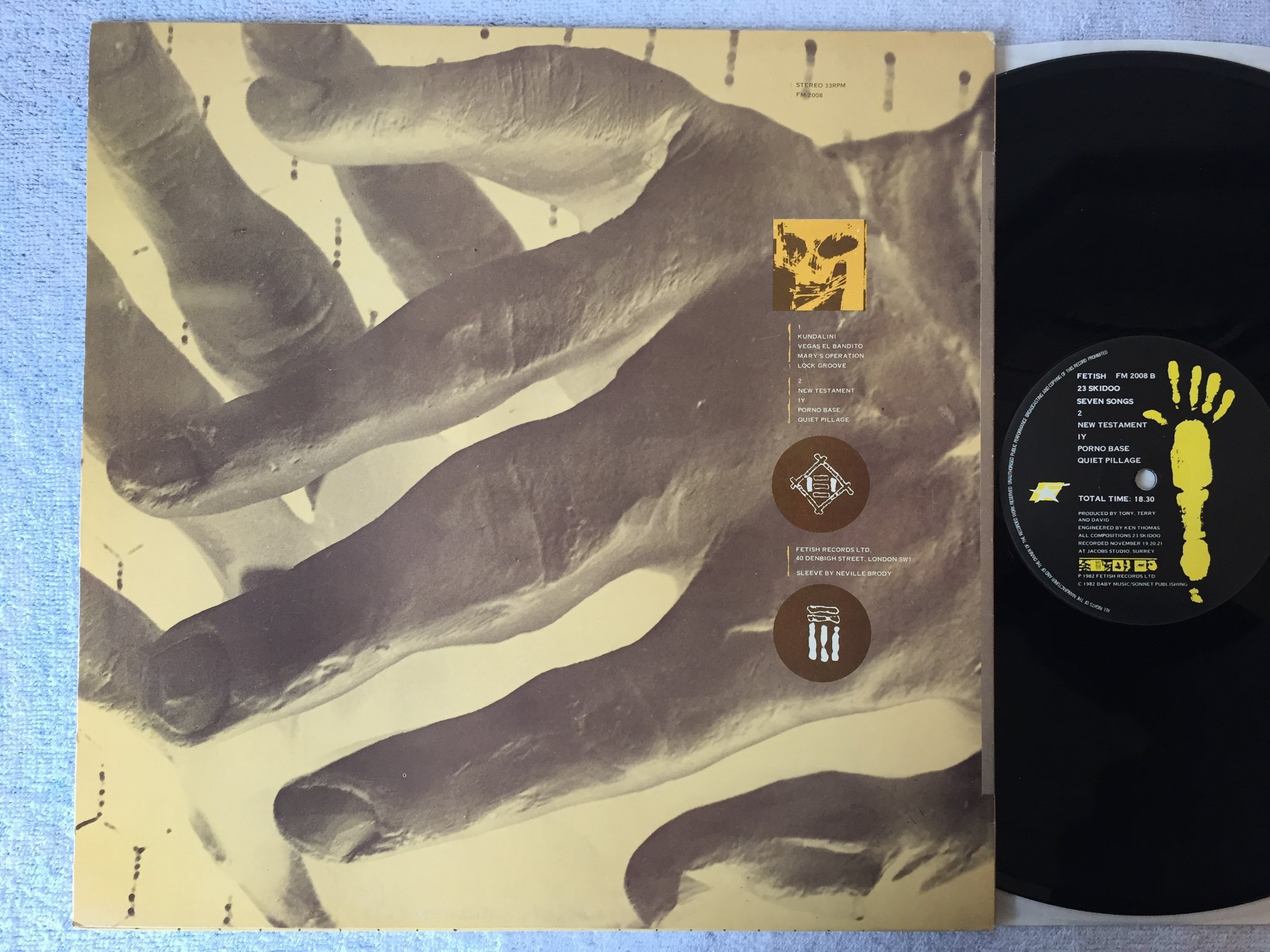 Omslagsbild för skivan 23 SKIDOO seven songs LP -82 UK FETISH FM 2008