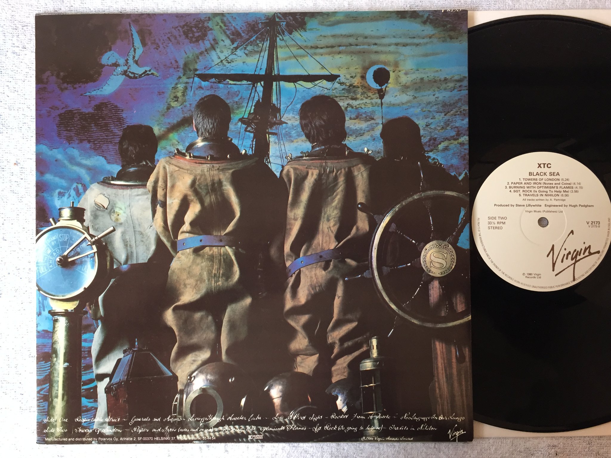 Omslagsbild för skivan XTC black sea LP -80 UK VIRGIN V 2173