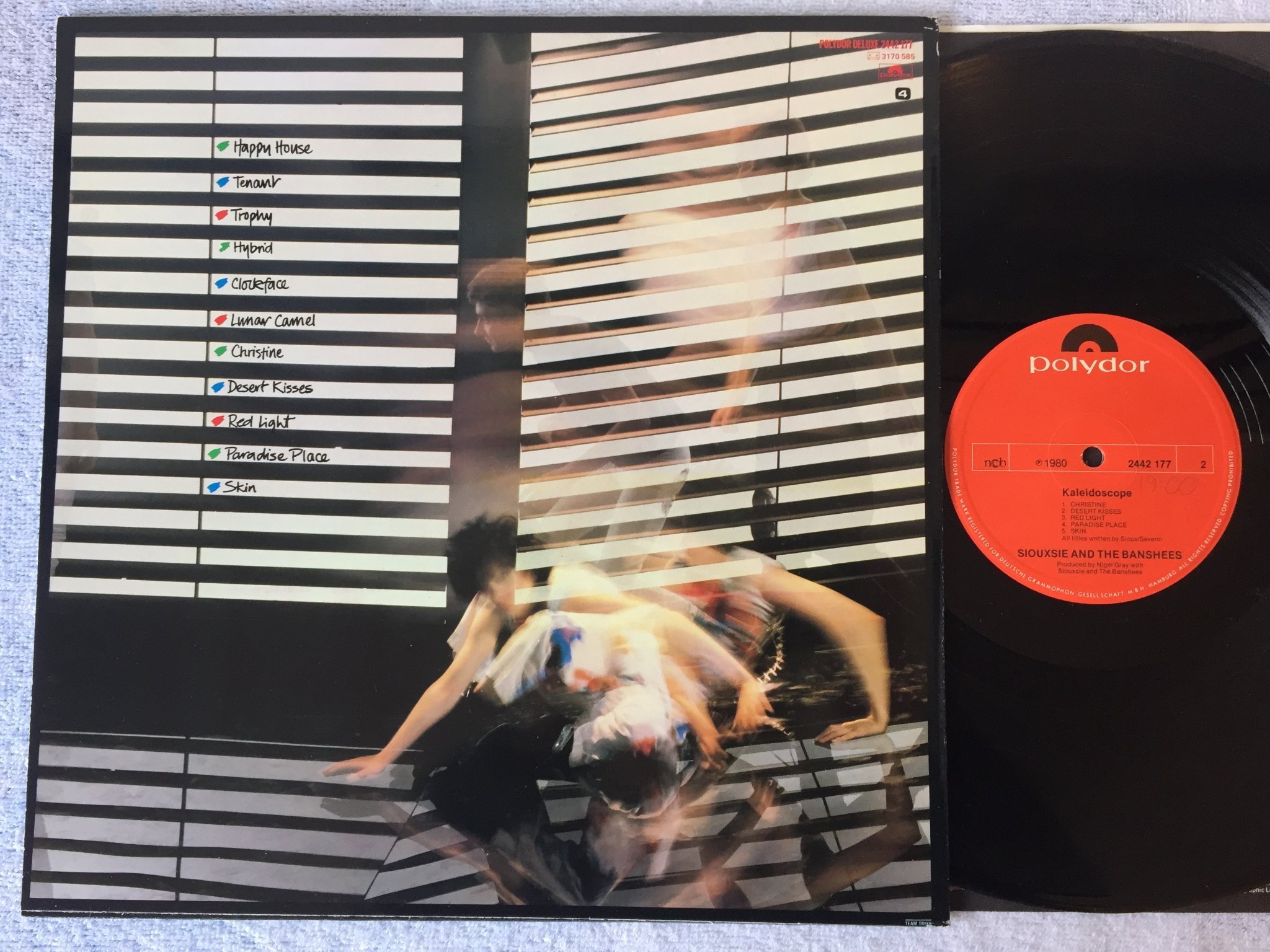 Omslagsbild för skivan SIOUXSIE & THE BANSHEES kaleidoscope LP -80 POLYDOR  2442177