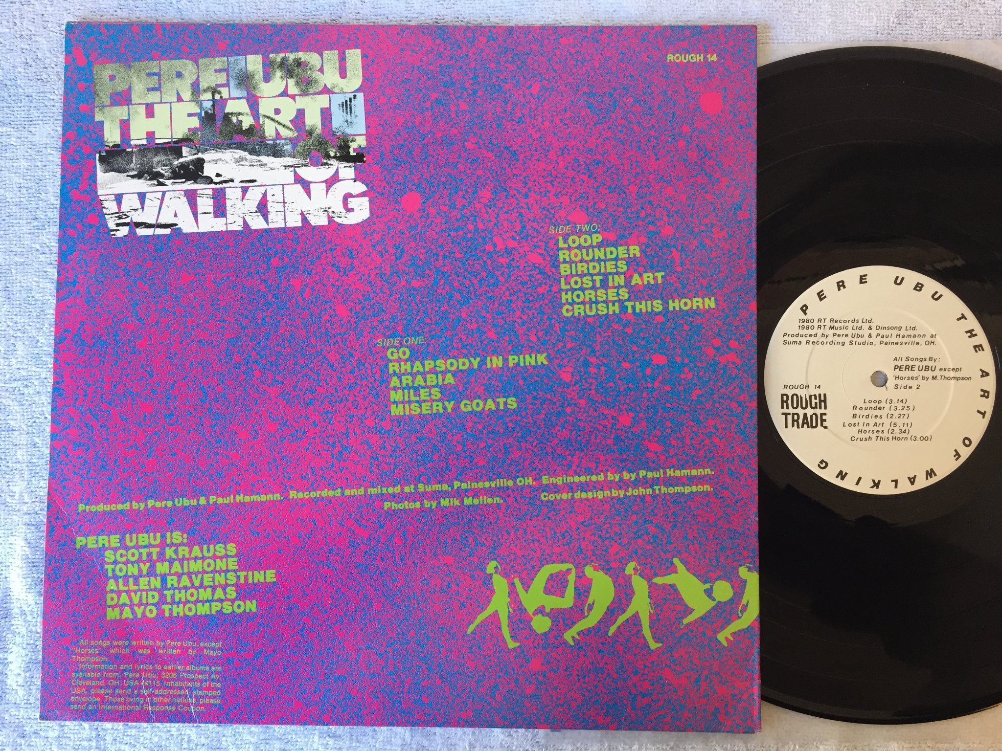 Omslagsbild för skivan PERE UBU the art of walking LP -80 UK ROUGH TRADE ROUGH 14