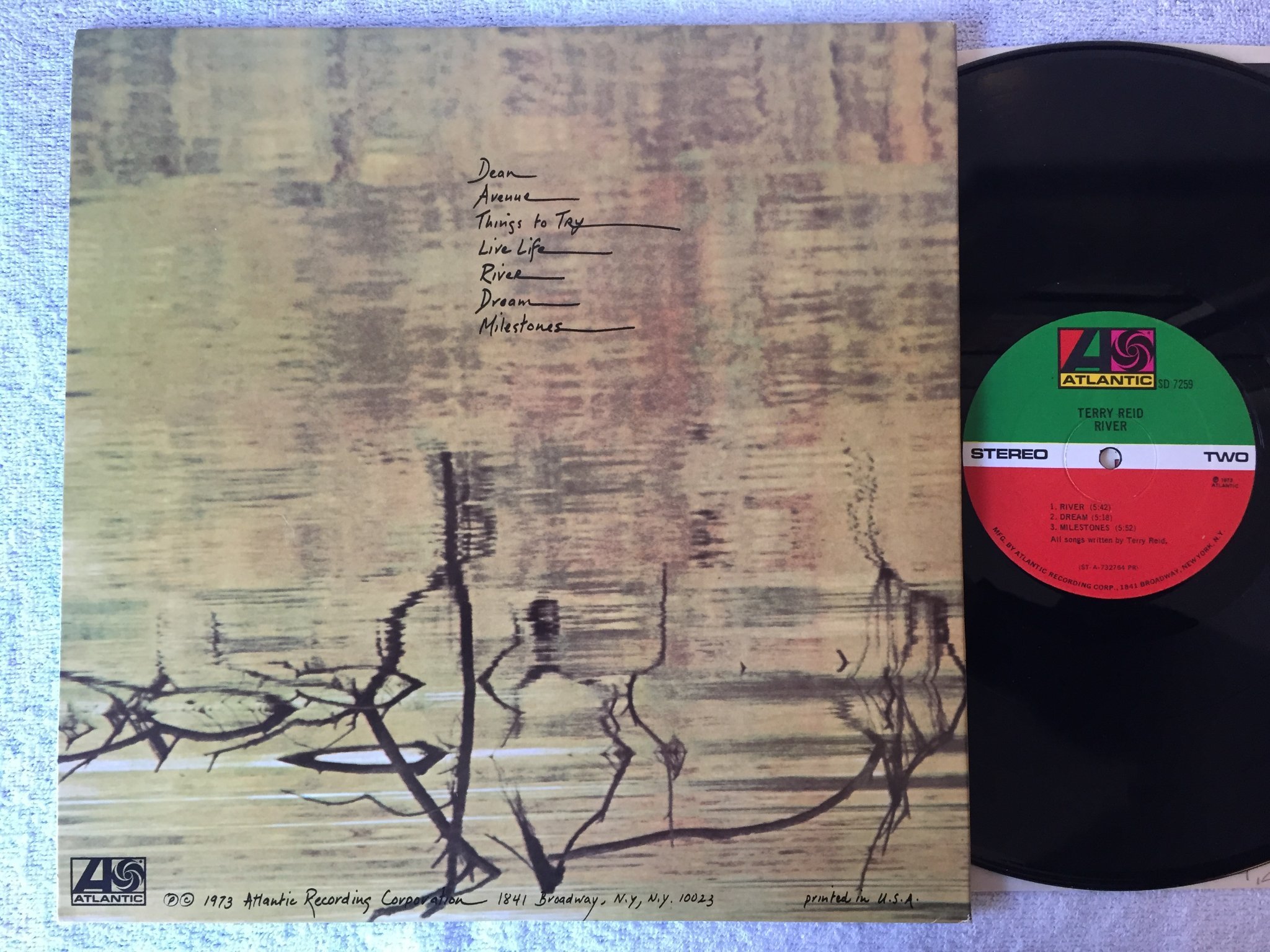 Omslagsbild för skivan TERRY REID river LP -73 US ATLANTIC SD 7259