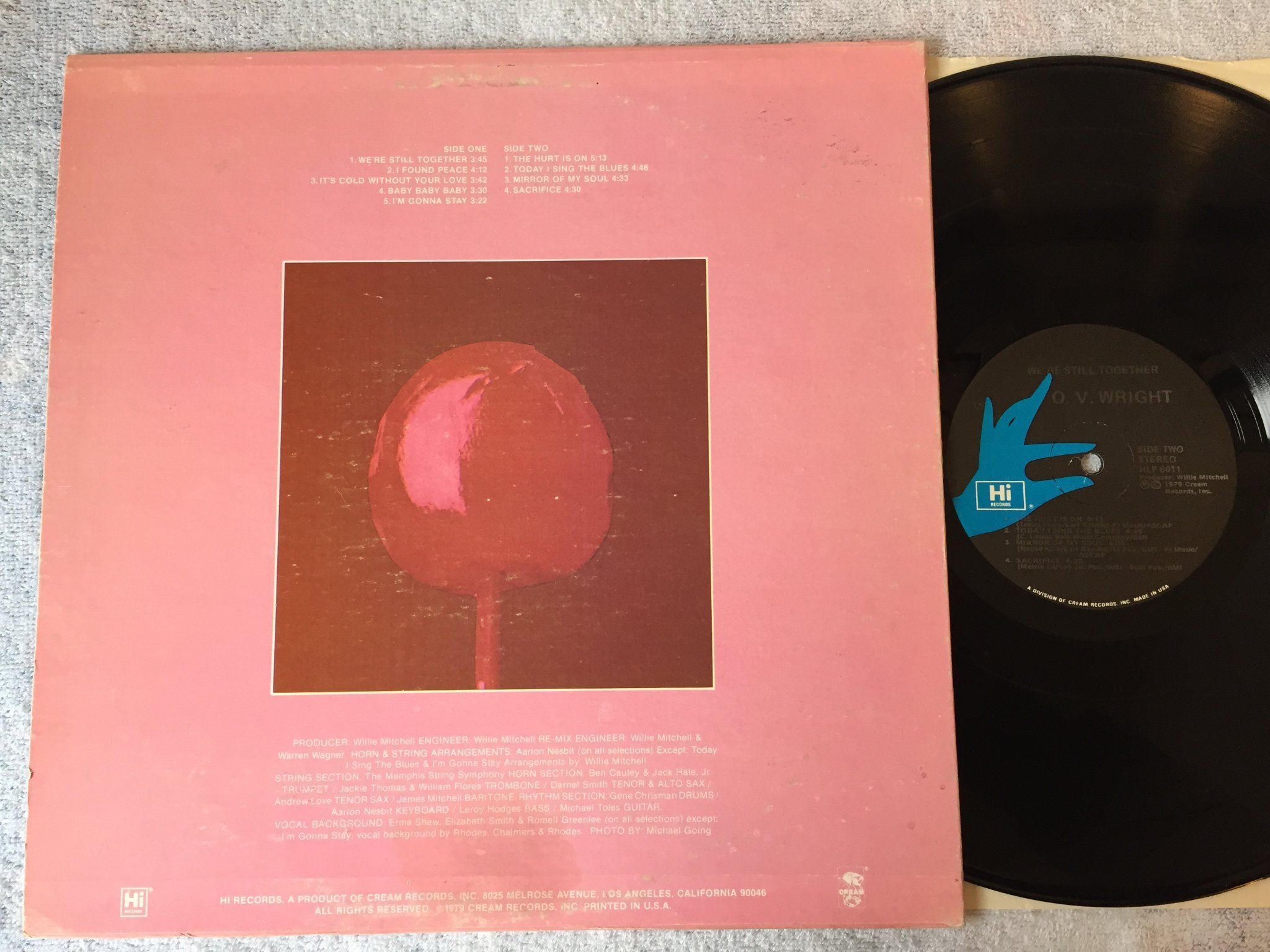 Omslagsbild för skivan O.V. WRIGHT we’re still together LP -79 US HI RECORDS HLP 6011