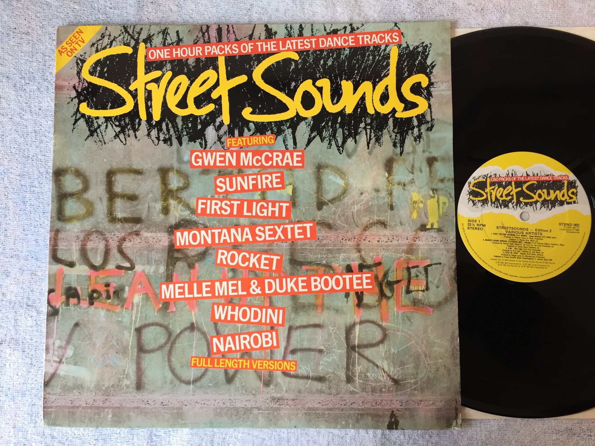 Omslagsbild för skivan 5 st STREET SOUND samlingsalbum SE VILKA PÅ BILDERNA !!!!