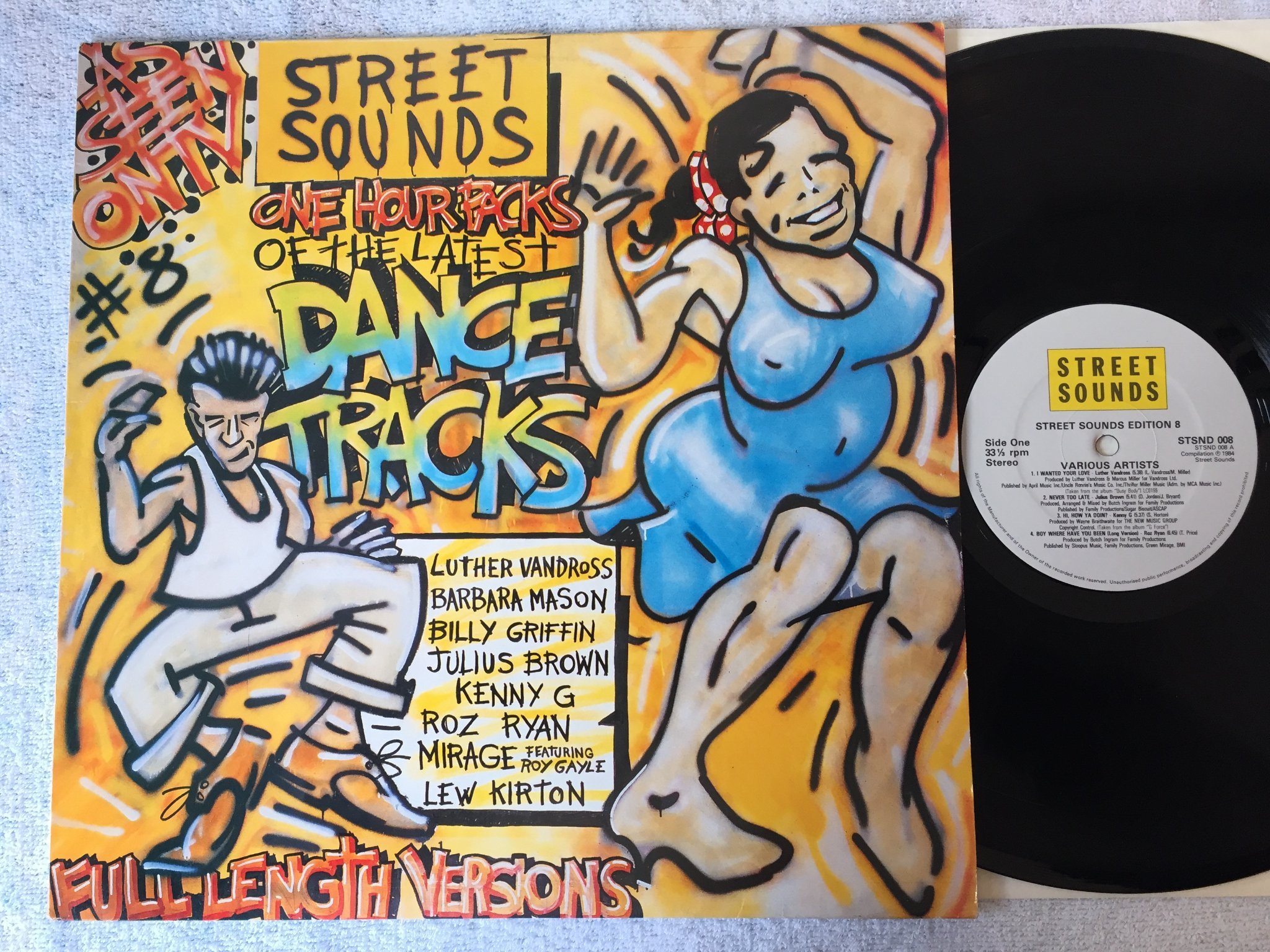 Omslagsbild för skivan 5 st STREET SOUND samlingsalbum SE VILKA PÅ BILDERNA !!!!