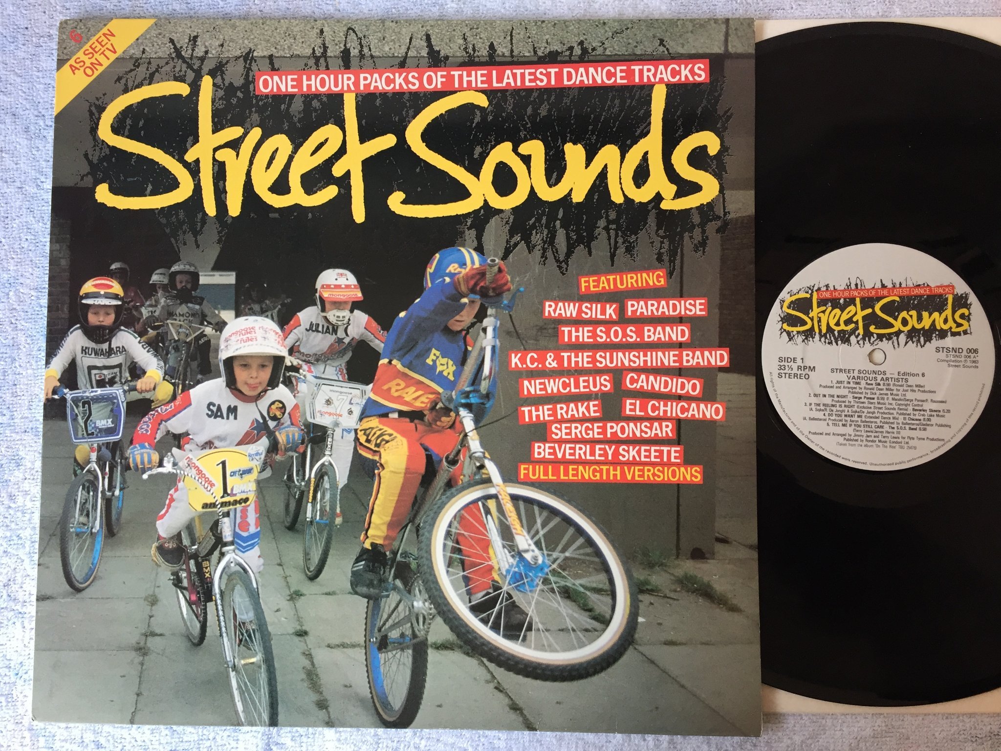 Omslagsbild för skivan 5 st STREET SOUND samlingsalbum SE VILKA PÅ BILDERNA !!!!