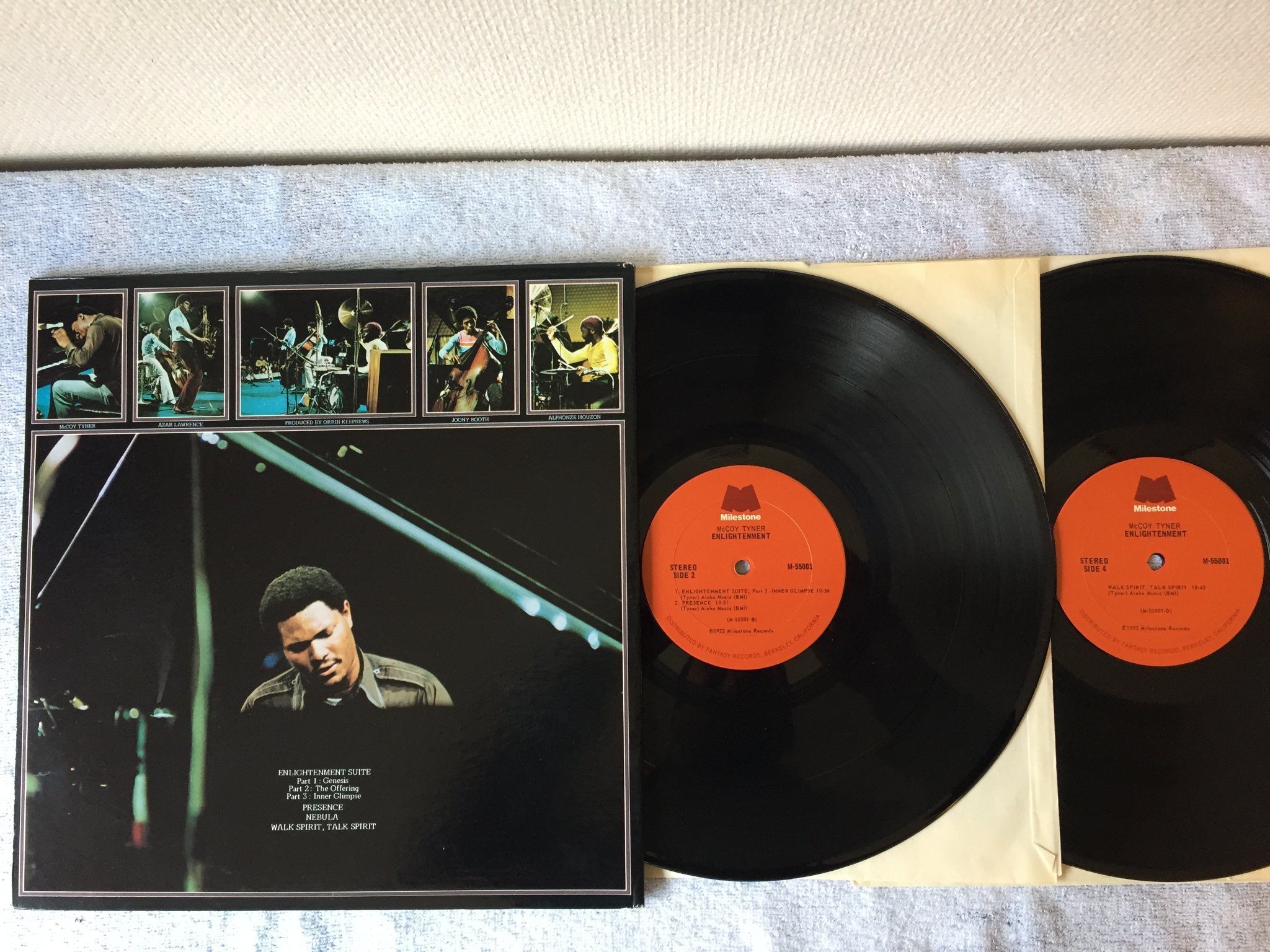 Omslagsbild för skivan McCOY TYNER enlightnment 2xLP -73 US MILESTONE M-55001