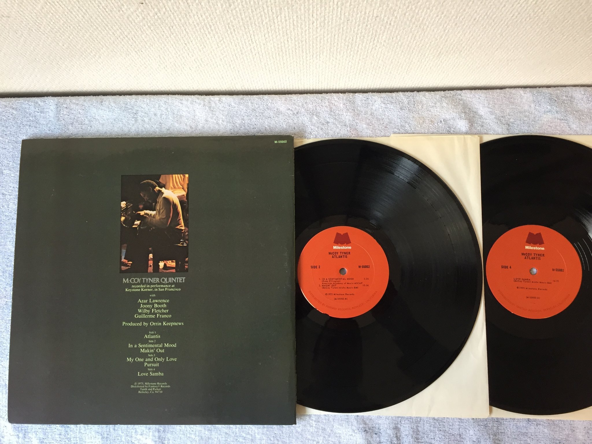 Omslagsbild för skivan McCOY TYNER Atlantis 2xLP -75 US MILESTONE M 55002