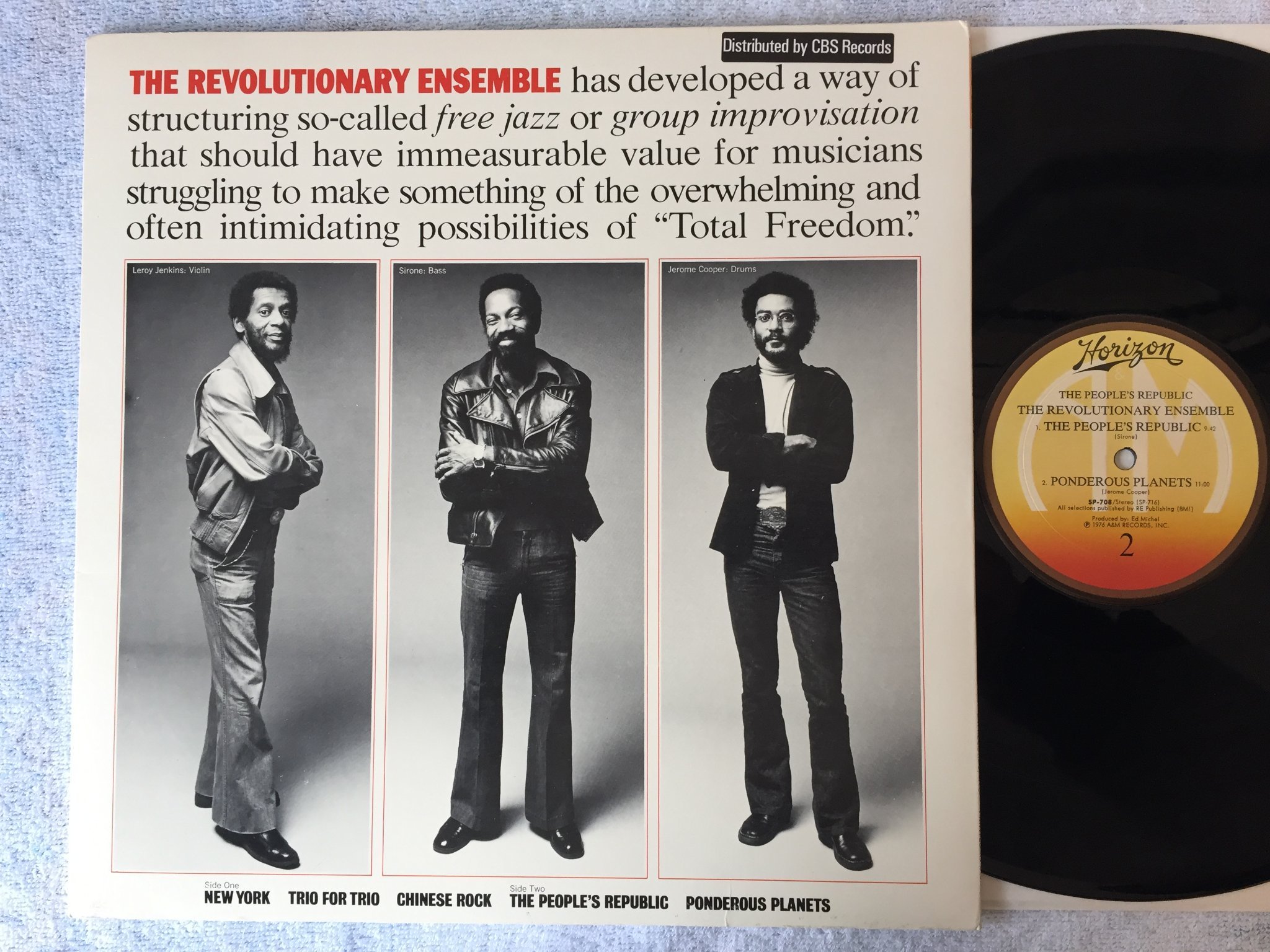 Omslagsbild för skivan THE REVOLUTIONARY ENSEMBLE the people’s republic LP -76 US HORIZON SP-708