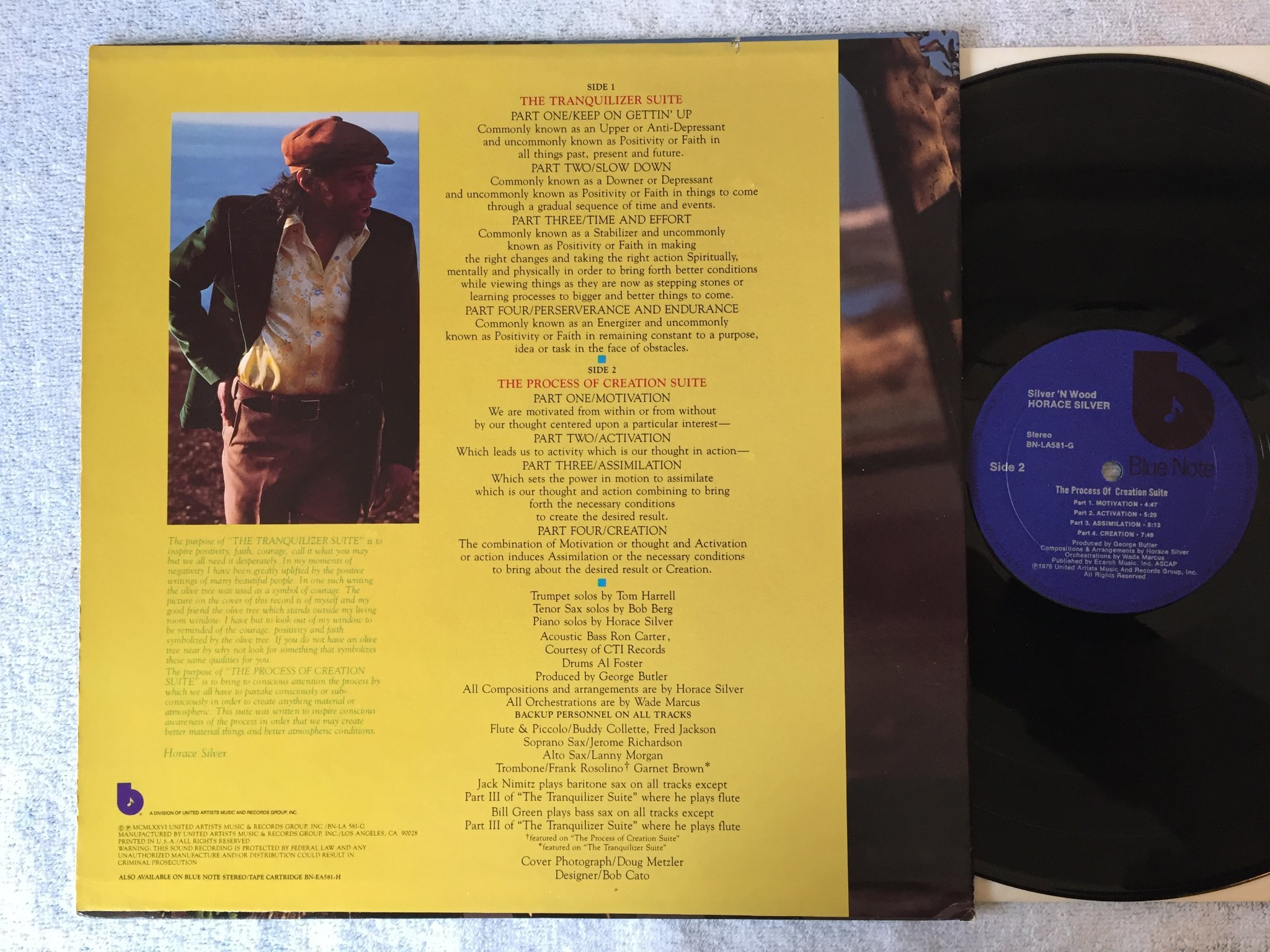 Omslagsbild för skivan HORACE SILVER silver n’ wood LP -76 US BLUE NOTE BN-LA581-G