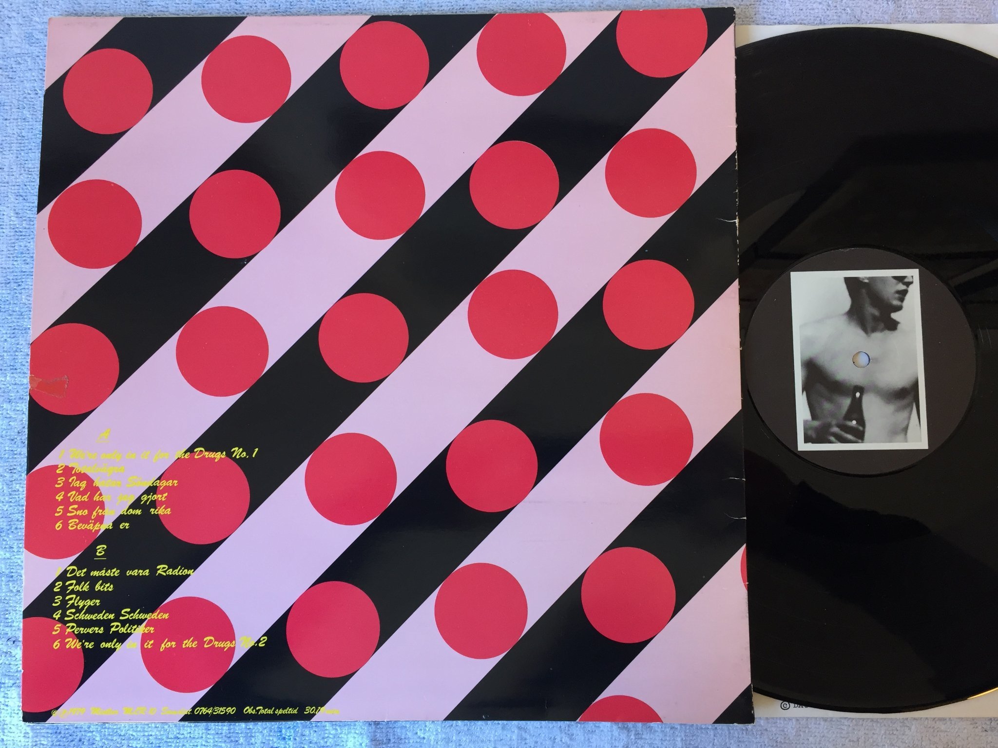 Omslagsbild för skivan EBBA GRÖN we’re only in it for the drugs LP -79 Swe MISTLUR MLR10