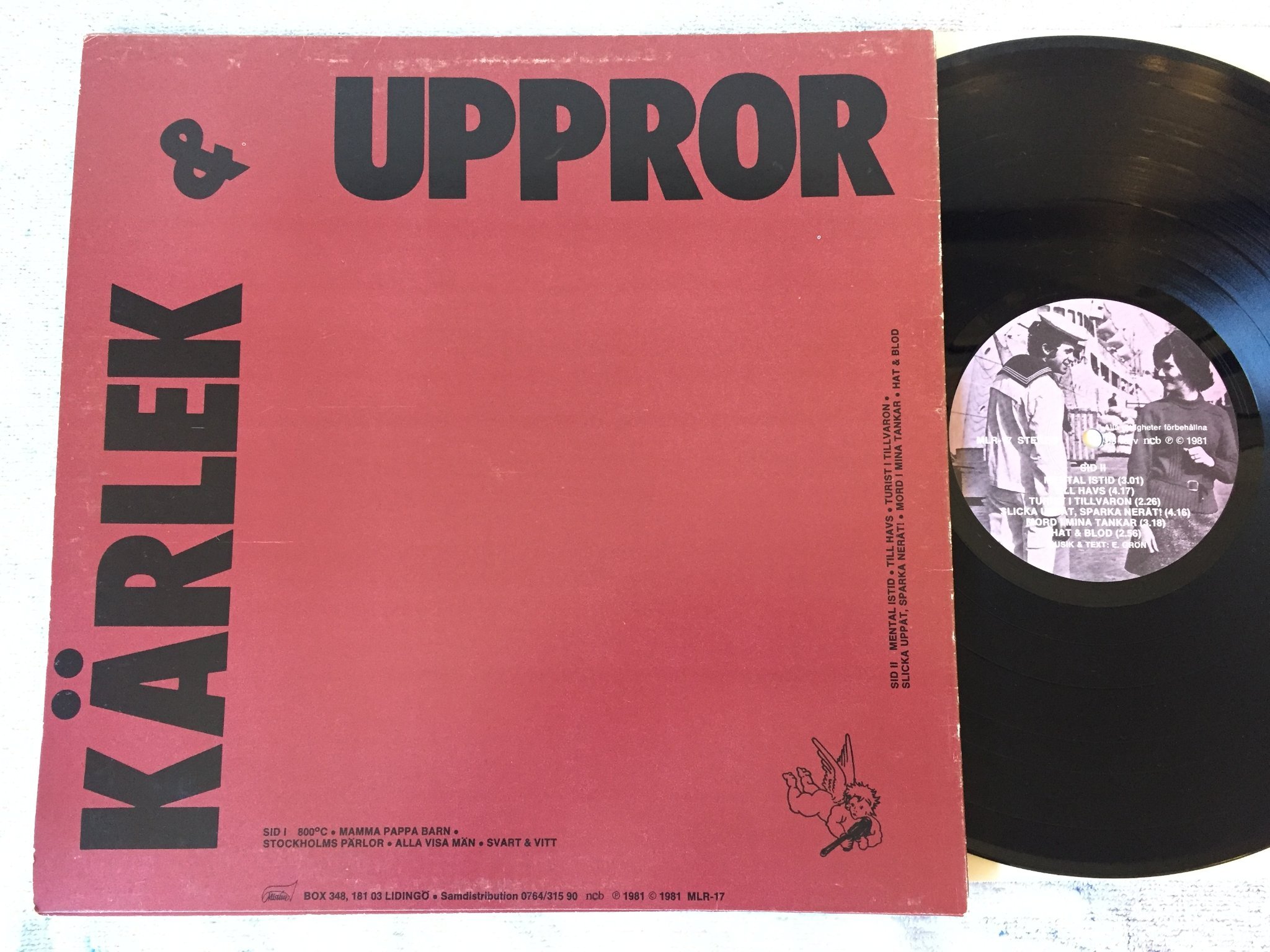 Omslagsbild för skivan EBBA GRÖN kärlek och uppror LP -81Swe MISTLUR MLR 17