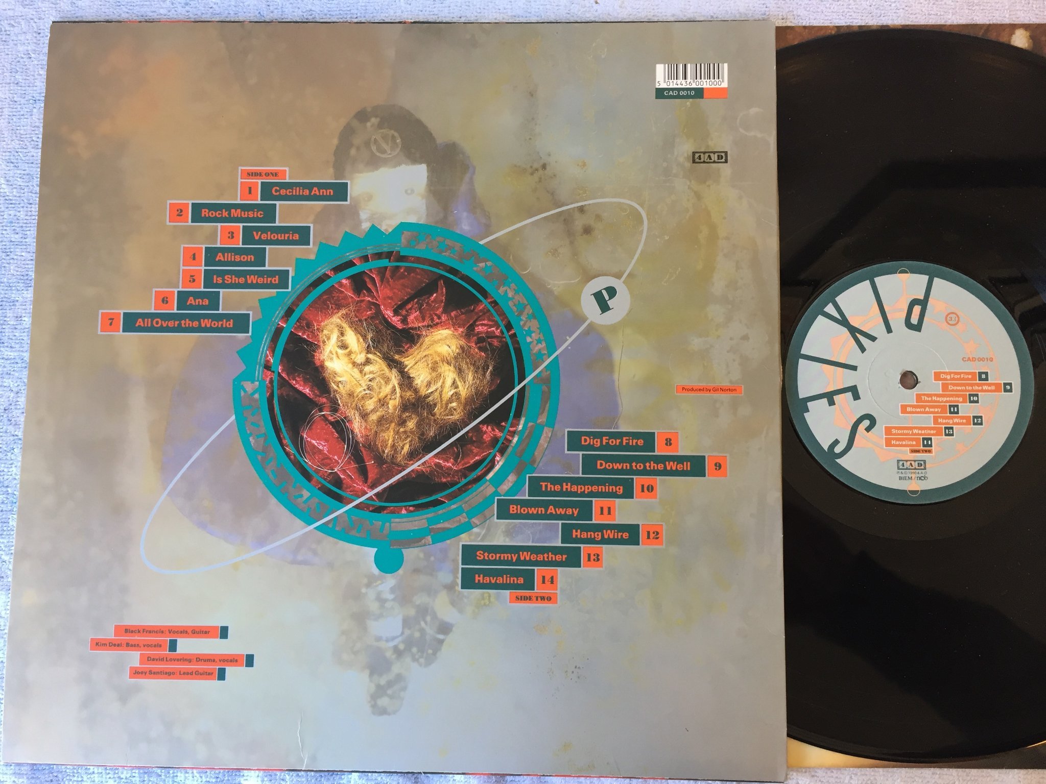 Omslagsbild för skivan PIXIES bossanova LP -90 4AD CAD 0010