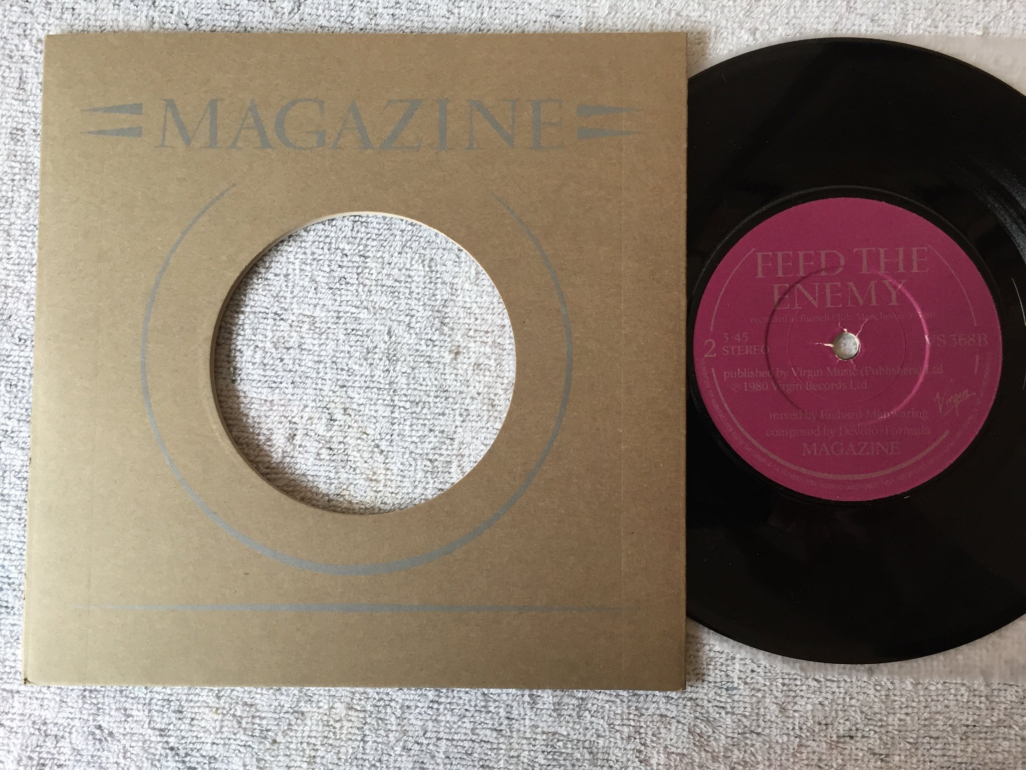 Omslagsbild för skivan MAGAZINE Sweetheart Contract 2x7”single  -80 UK VIRGIN VS 368