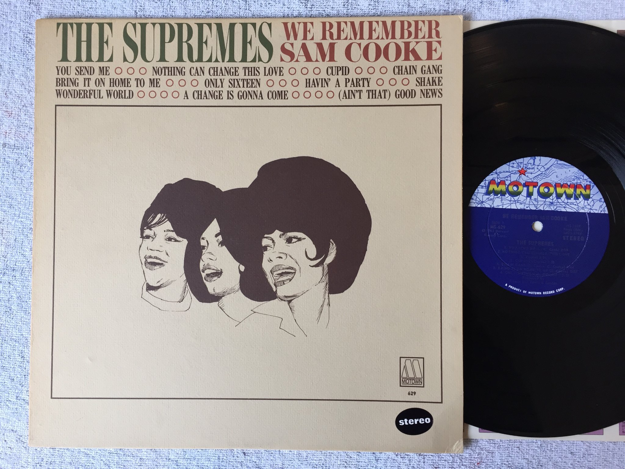 Omslagsbild för skivan 3 st SUPREMES album i bra skick