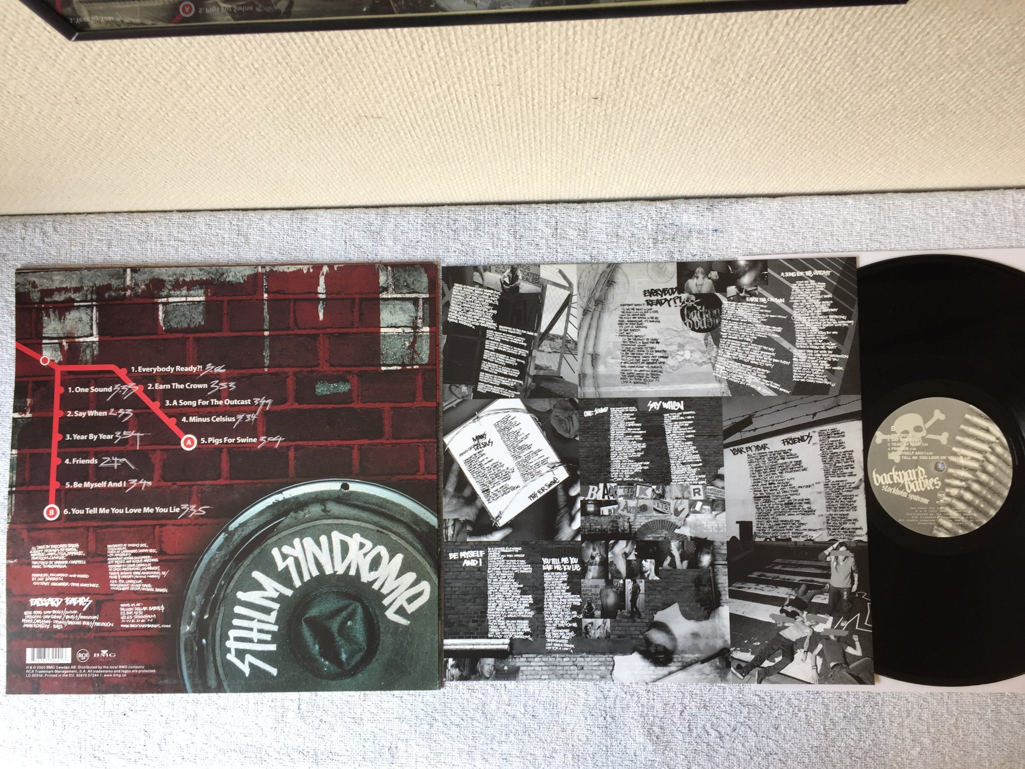 Omslagsbild för skivan BACKYARD BABIES Stockholm Syndrome LP 2003 1st press EUR RCA 82876572441