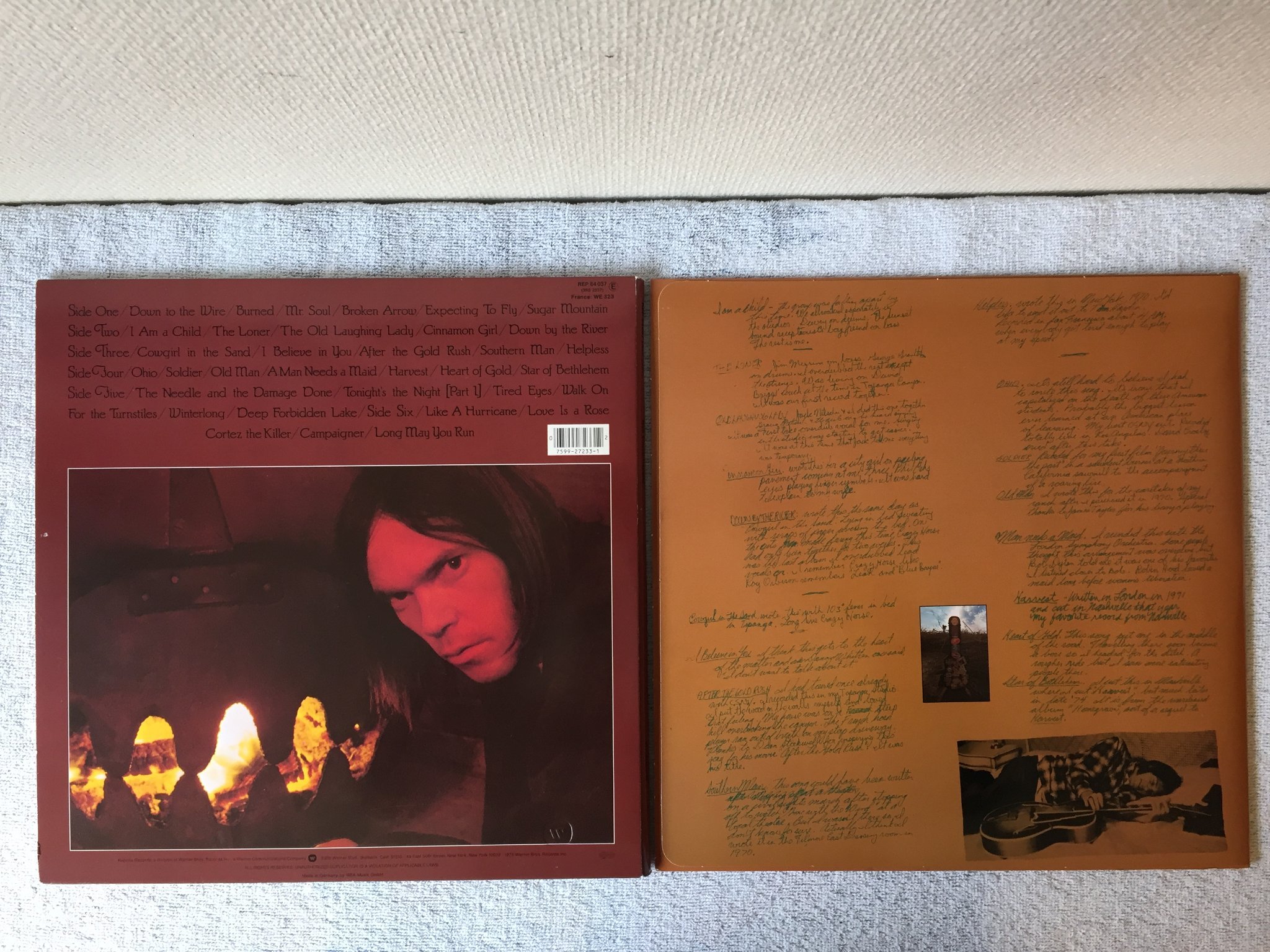 Omslagsbild för skivan NEIL YOUNG decade 3xLP -76 REPRISE K 64037