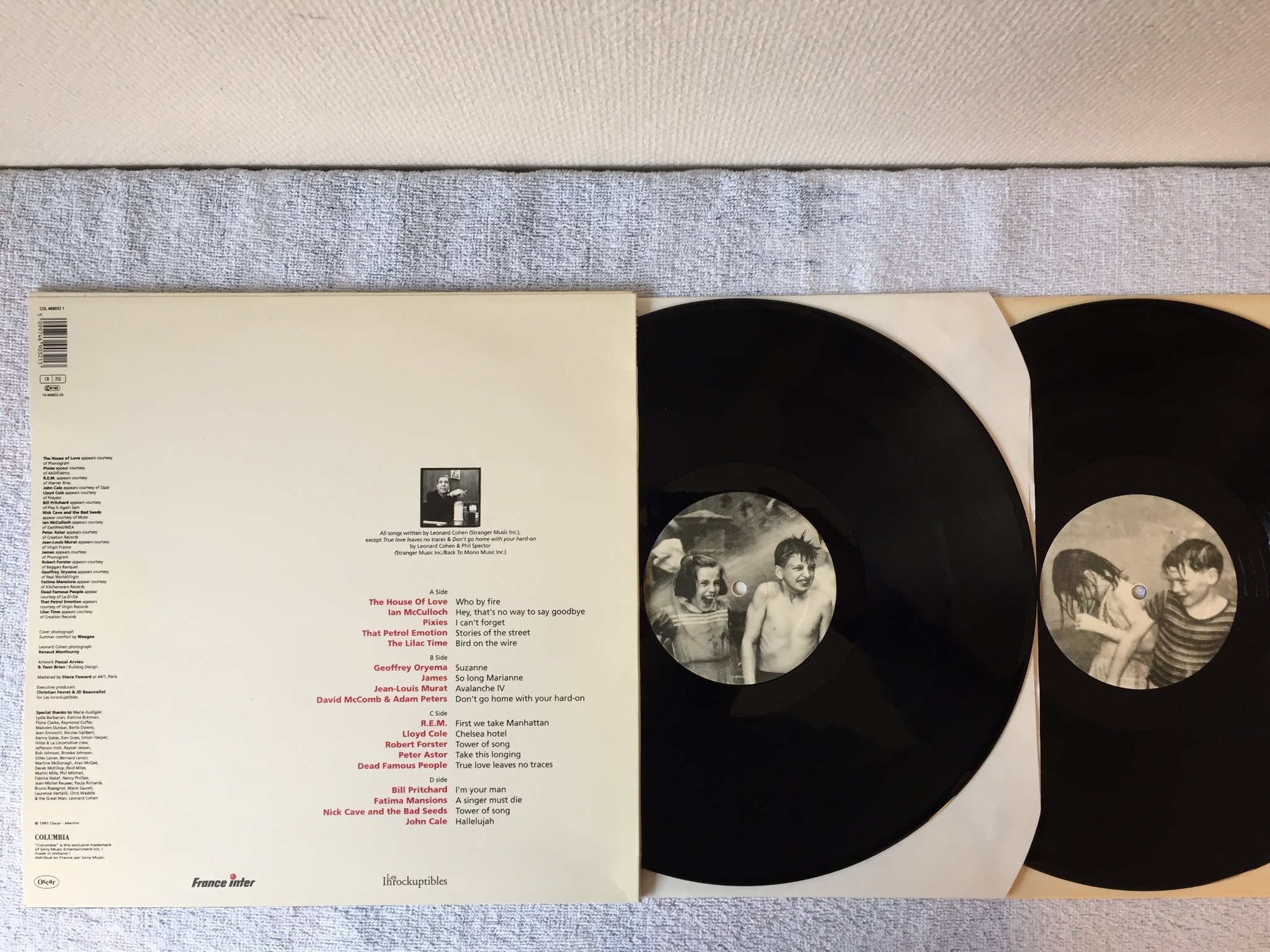 Omslagsbild för skivan V/A I'M YOUR FAN 2xLP -91 COLUMBIA COL 469032-1 