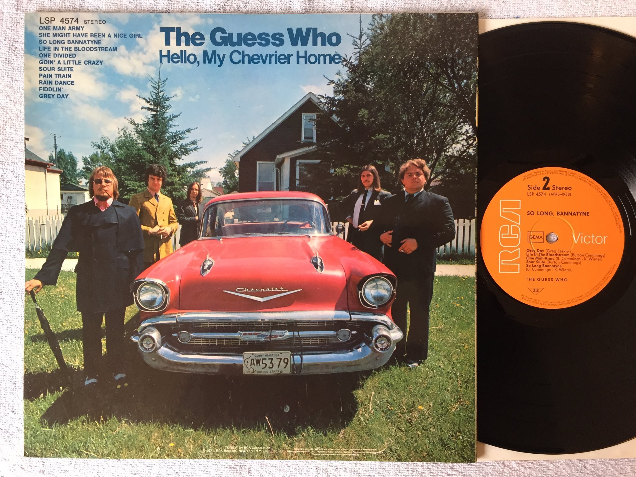 Omslagsbild för skivan THE GUESS WHO so long, bannatyne LP -71 Ger RCA VICTOR LSP-4574
