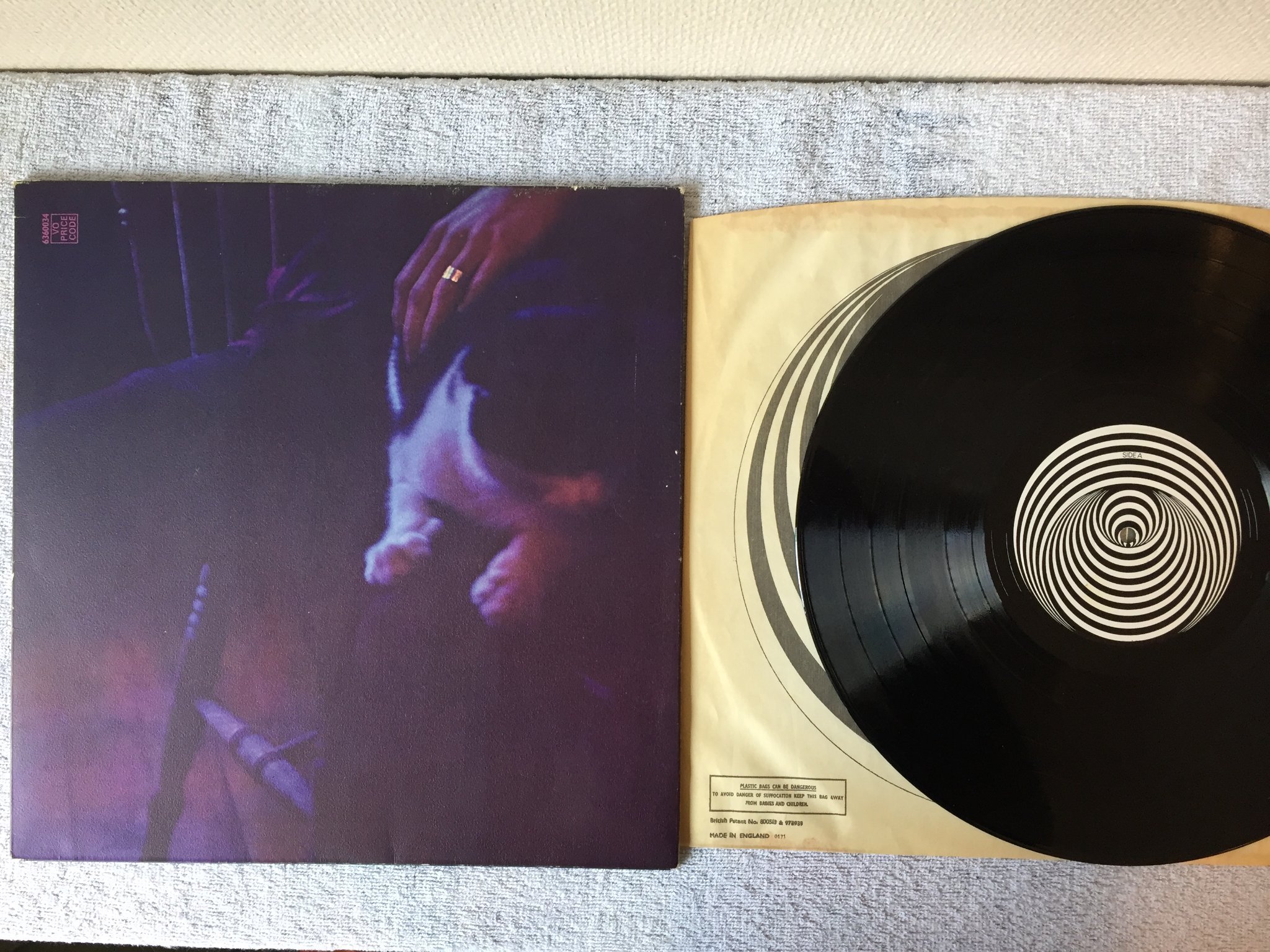 Omslagsbild för skivan IAN MATTHEWS if you saw thro' my eyes LP -71 UK VERTIGO 6360034 large swirl 