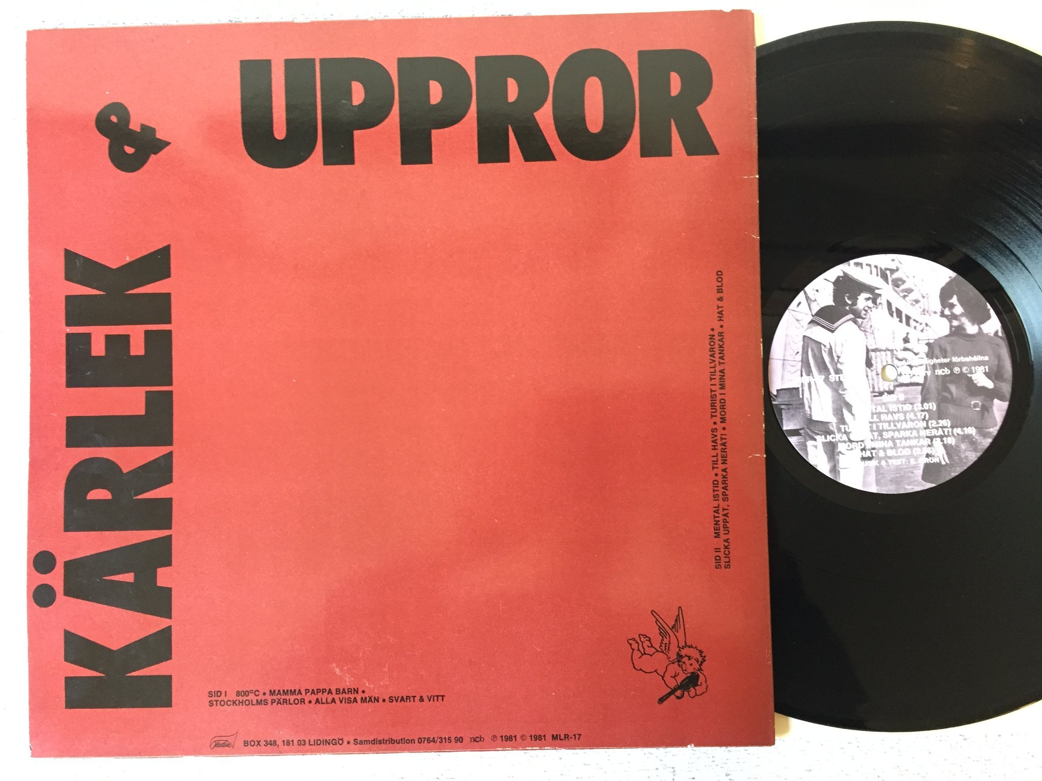 Omslagsbild för skivan EBBA GRÖN kärlek & uppbrott LP -81 Swe MISTLUR MLR-17 "800 grader"