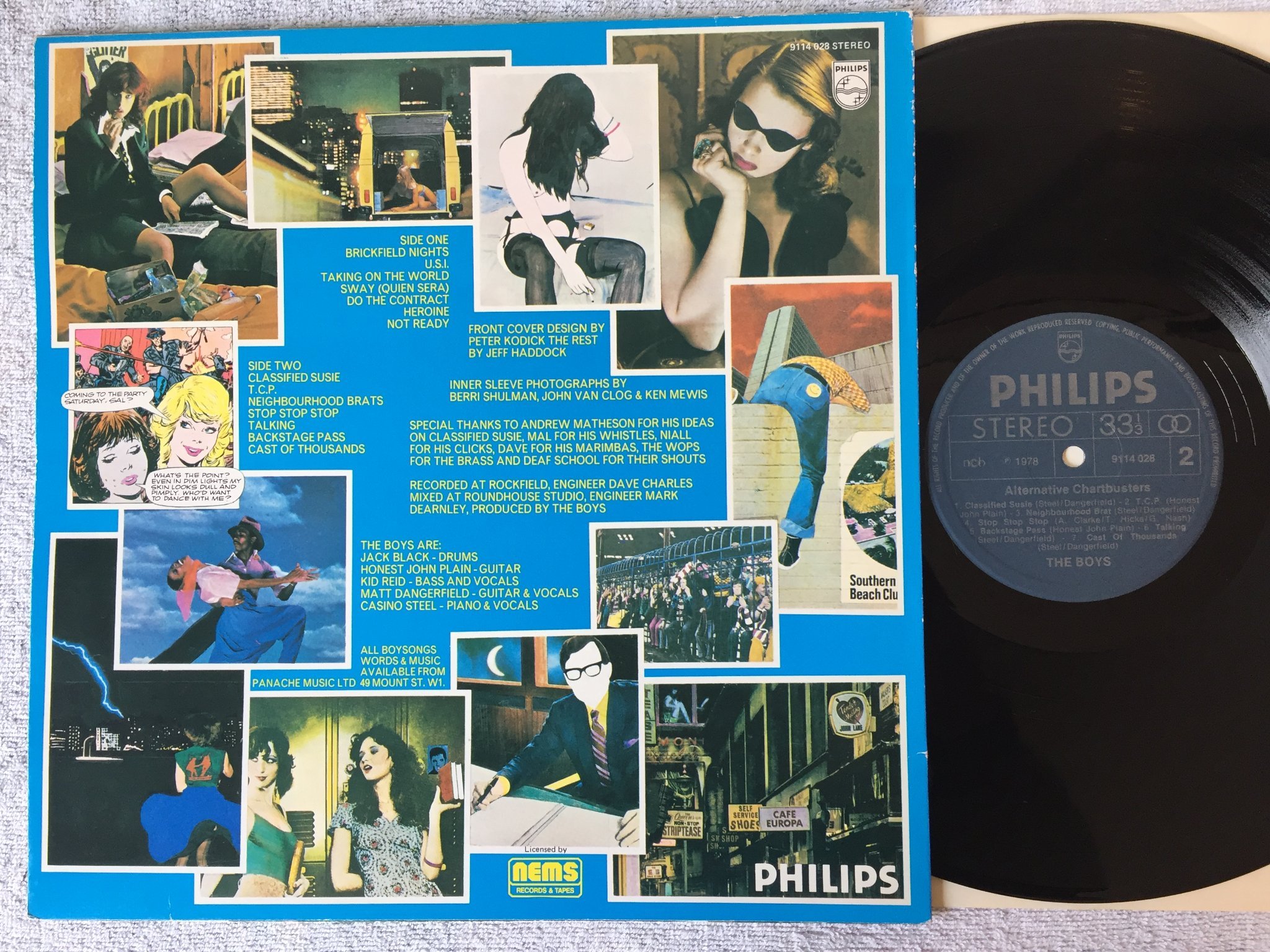 Omslagsbild för skivan THE BOYS Alternative Chartbusters LP -78 PHILIPS 9114028 punk rock