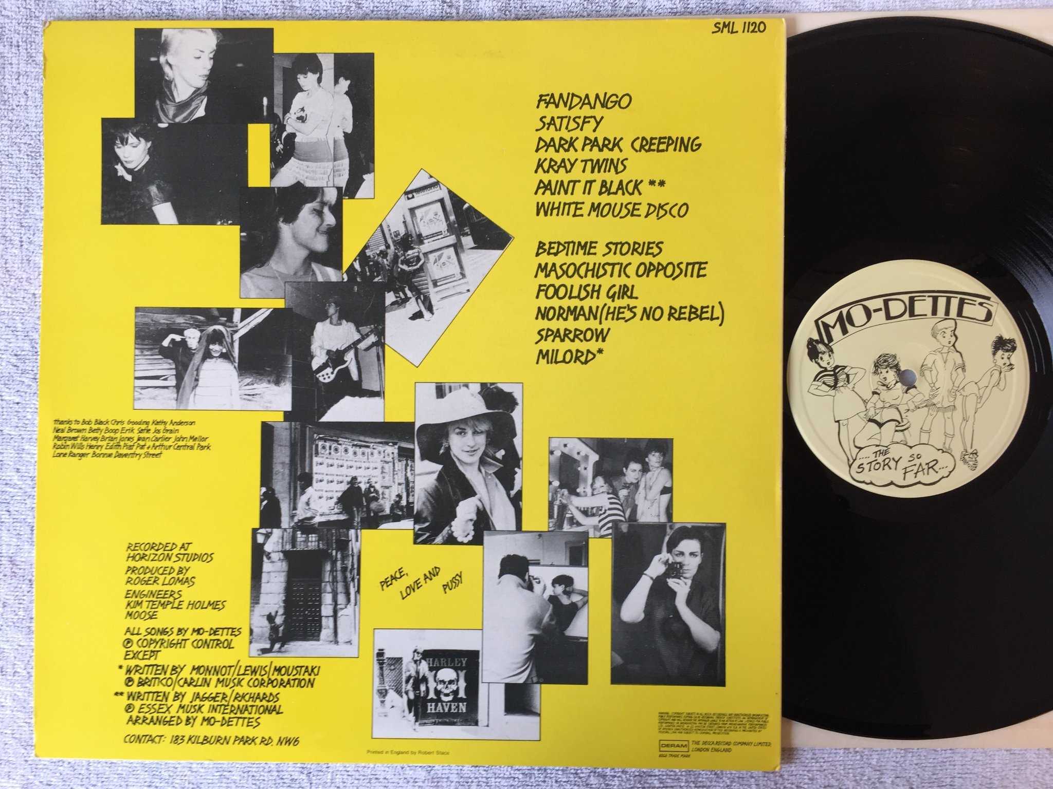 Omslagsbild för skivan MO-DETTES the story so far LP -80 UK DERAM SML 1120