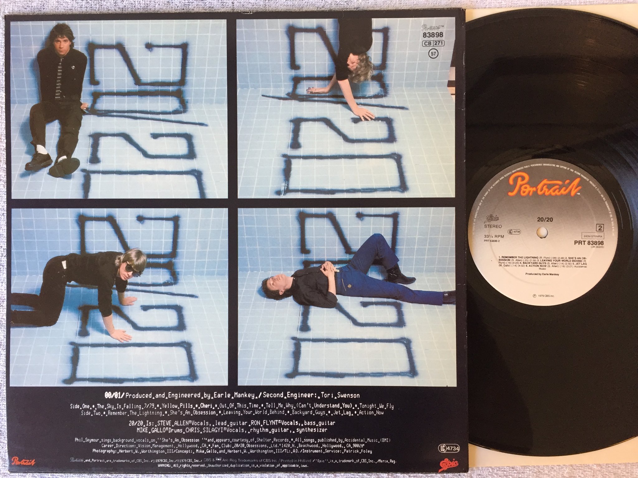 Omslagsbild för skivan 20/20 S/T LP -79 Hol PORTRAIT PRT 83898