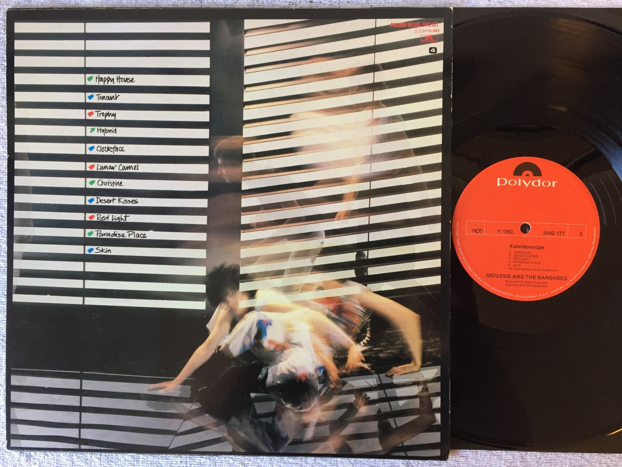 Omslagsbild för skivan SIOUXIE & THE BANSHEES kaleidoscope LP -80 Swe POLYDOR 2442177